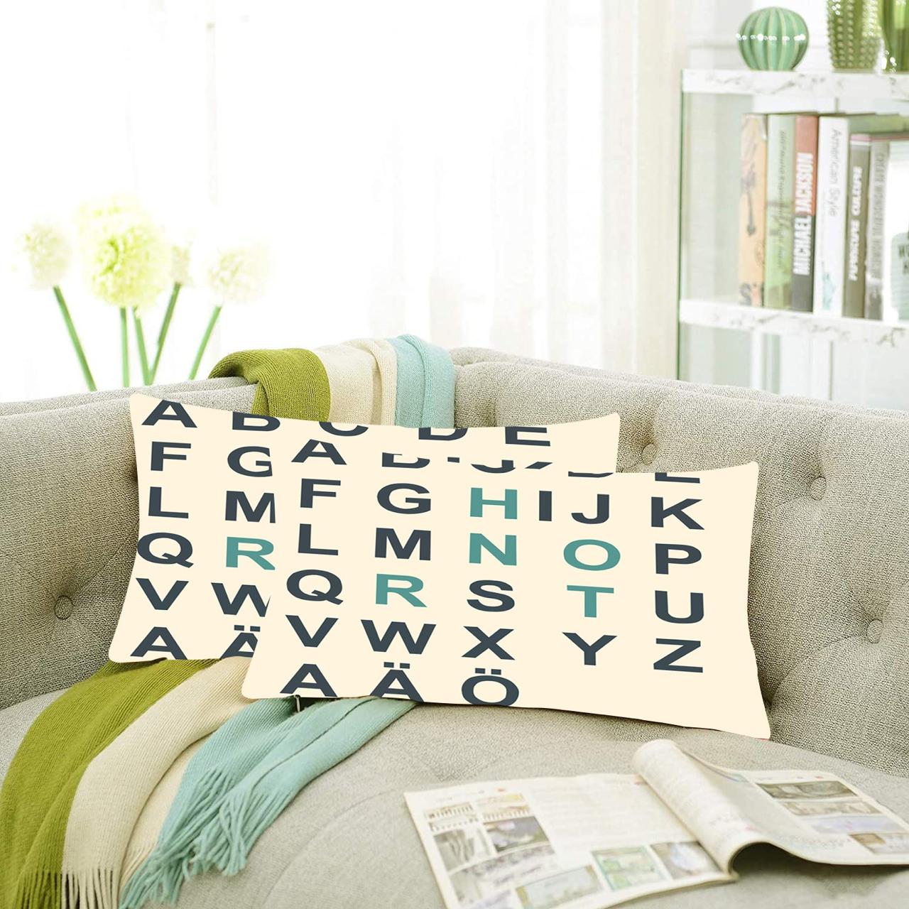 Set of 2 Designer Decorative Throw Pillow/Cushion Covers