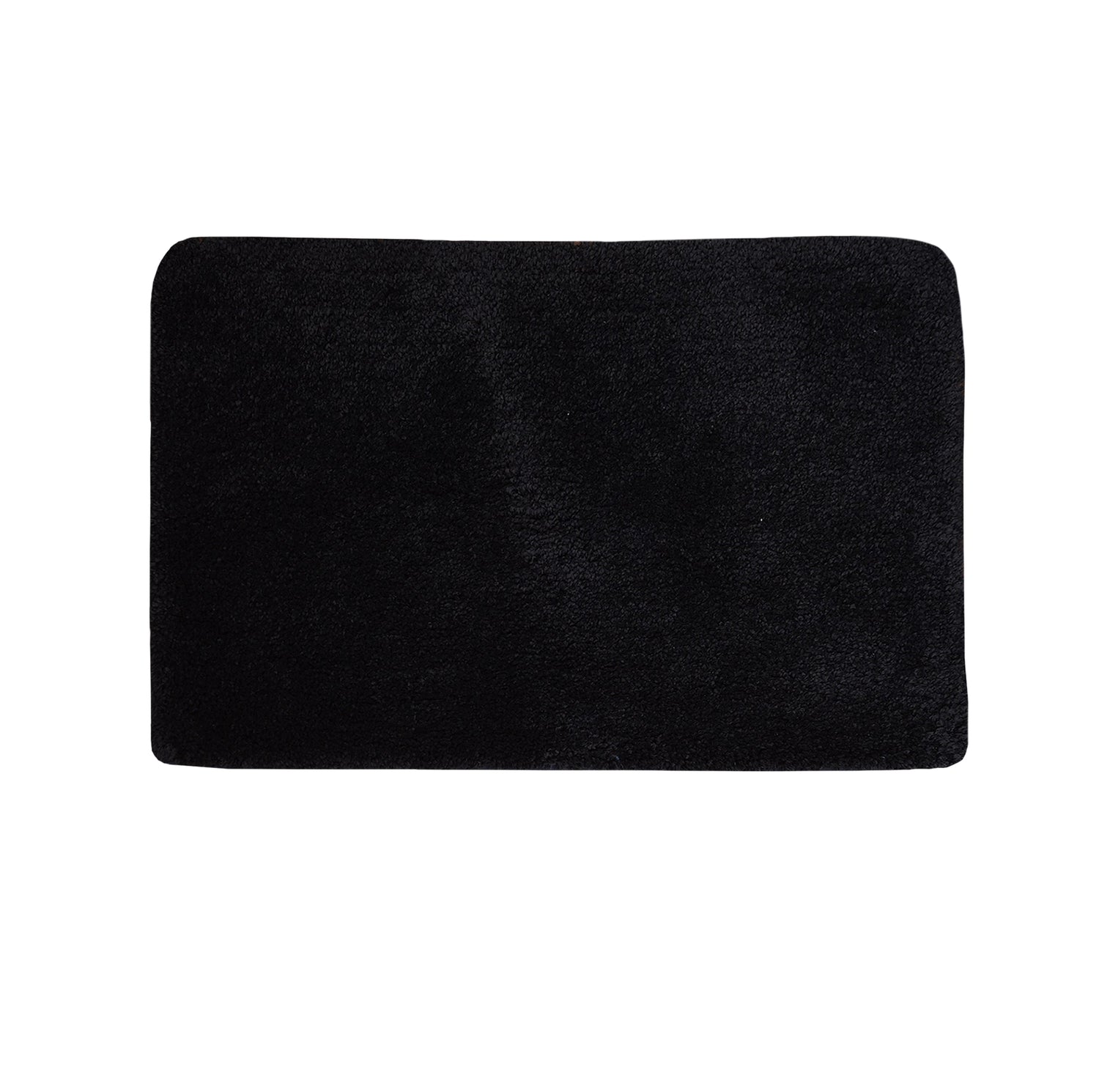 Soft Microfiber Anti Slip Bathmat, Black