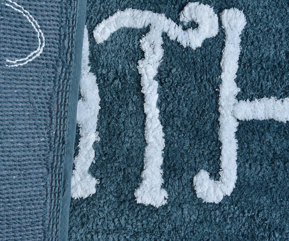 Premium Microfiber Modern Anti Slip Bathmat, Teal