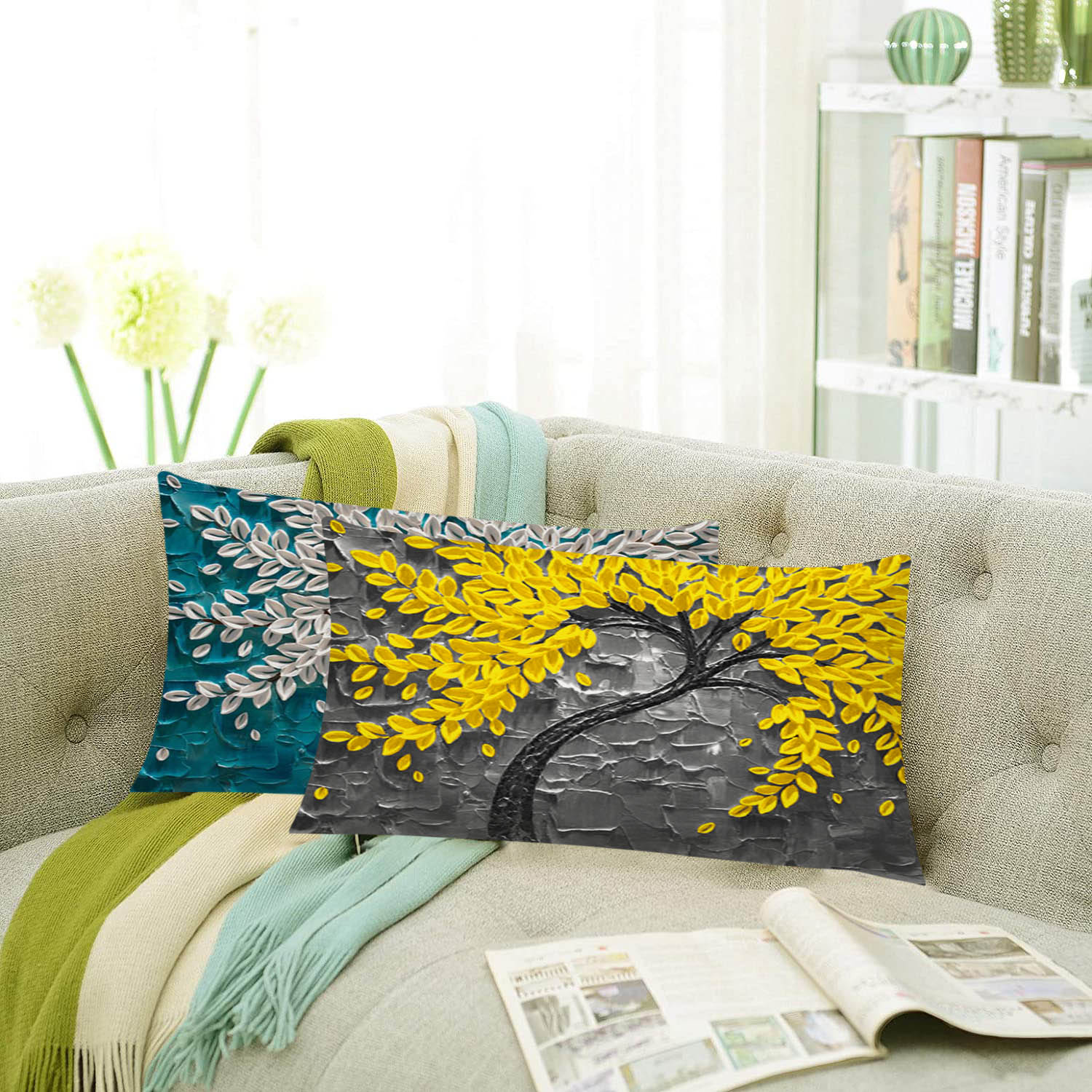 Set of 5 Decorative Hand Made Polyester Velvet Throw/Pillow Cushion Covers