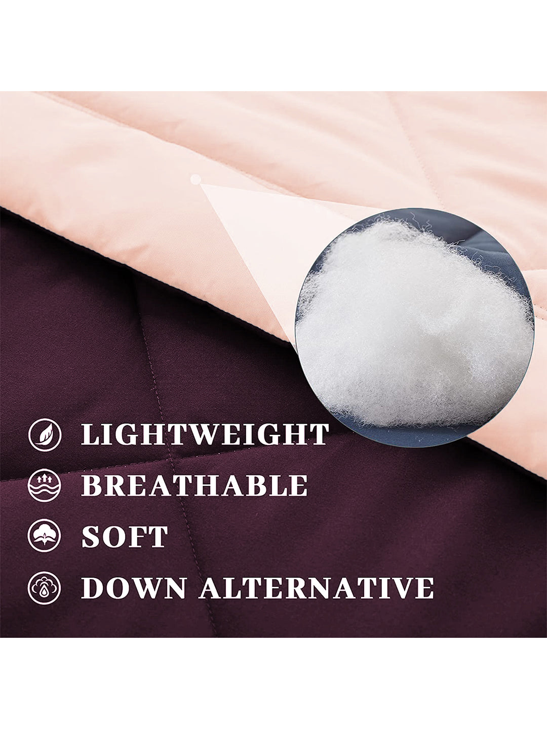 AEROHAVEN 220 GSM Microfiber All-Weather Solid Colour Bed Reversible Comforter AC Quilt Blanket