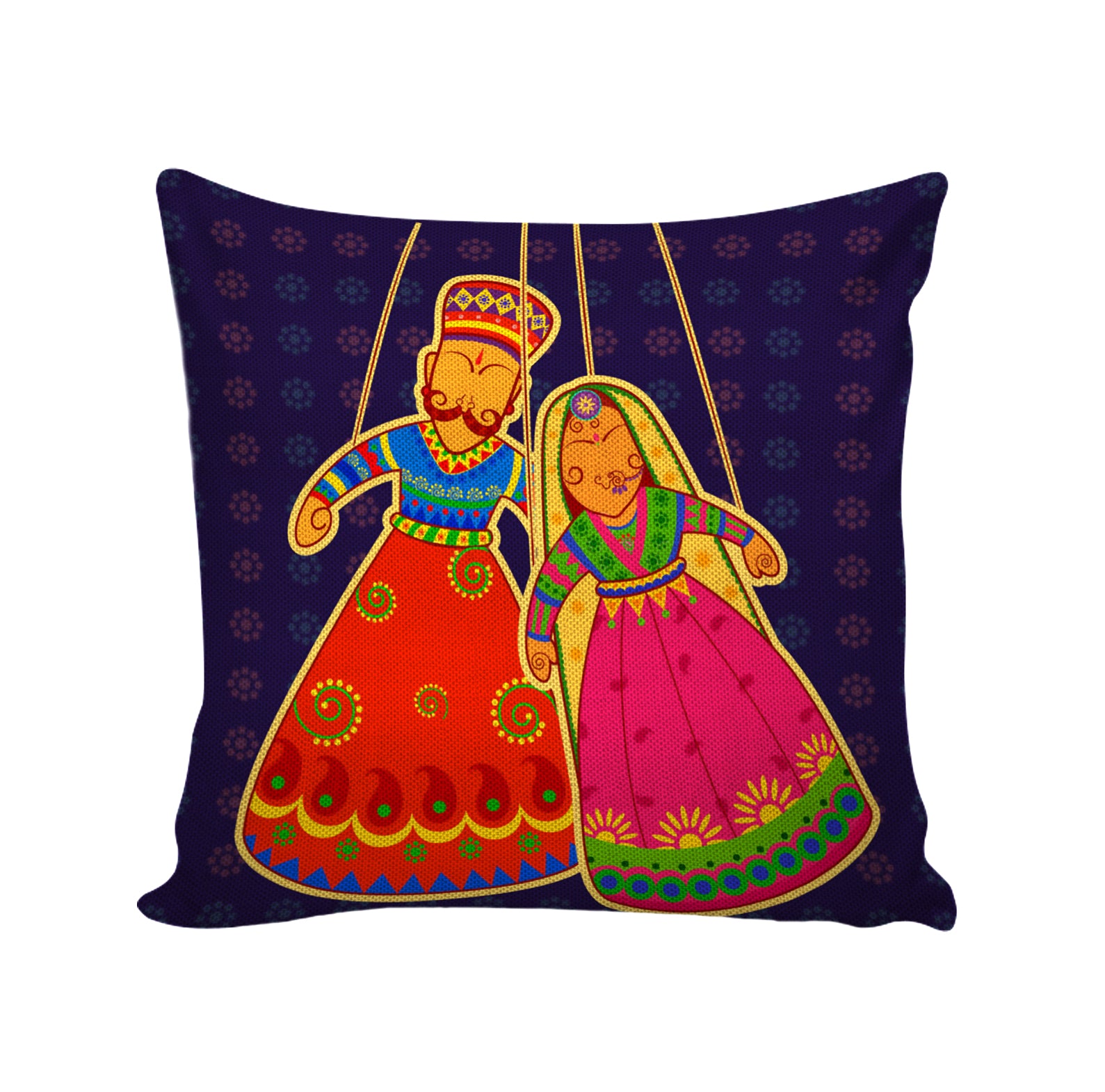 Set of 5 Jute Throw Pillow/Cushion Covers