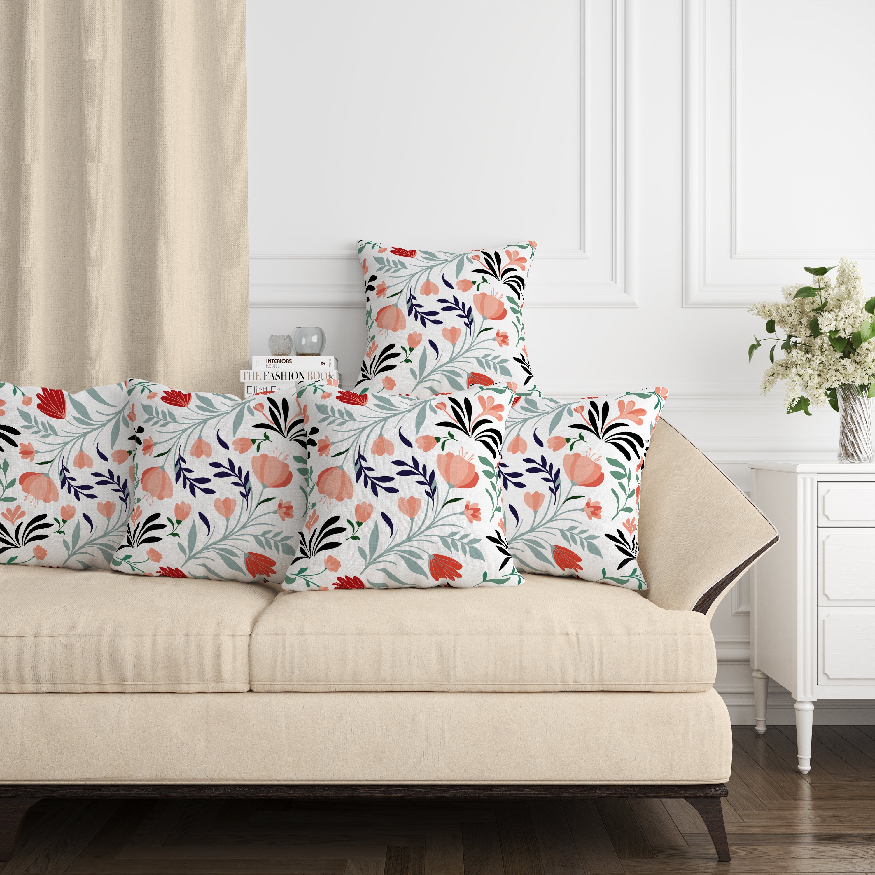 Set of 5 Designer Decorative Throw Pillow/Cushion Covers