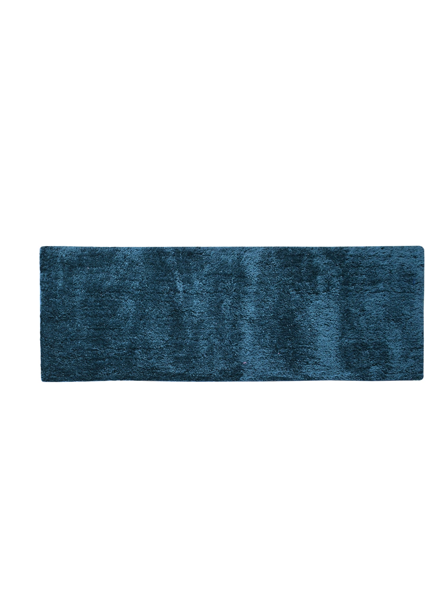 Soft Microfiber Moroccan Designer Anti Slip Runner, Teal