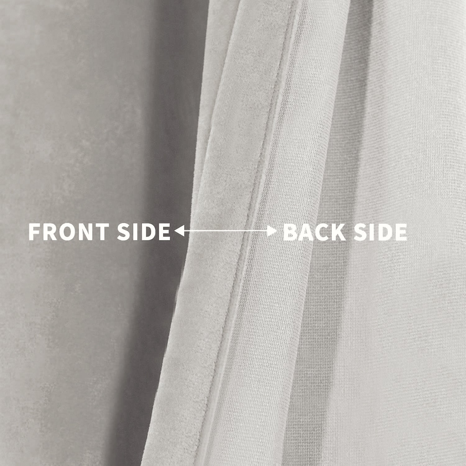 Set of 2 Room Darkening Solid Velvet Grommet Curtains