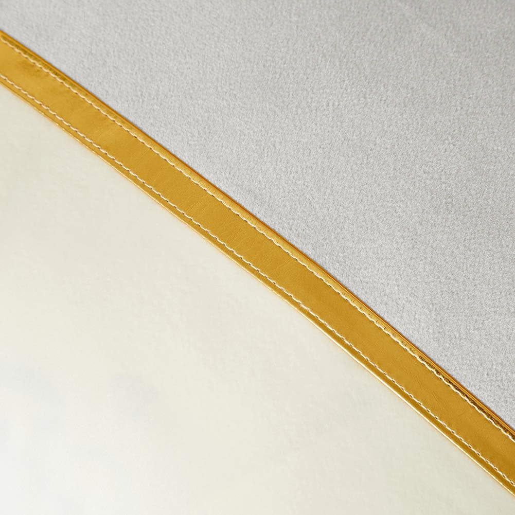 Premium Velvet Set of 2 Decorative Throw Pillow/Cushion Covers with Gold Stripe