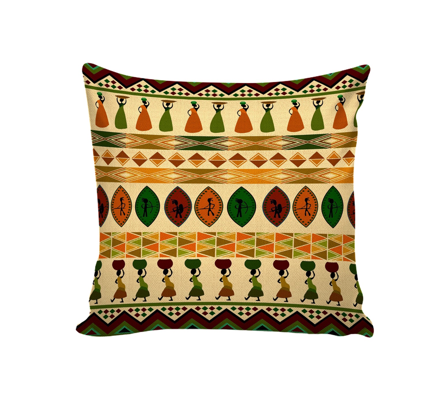 Set of 5 Jute Throw Pillow/Cushion Covers