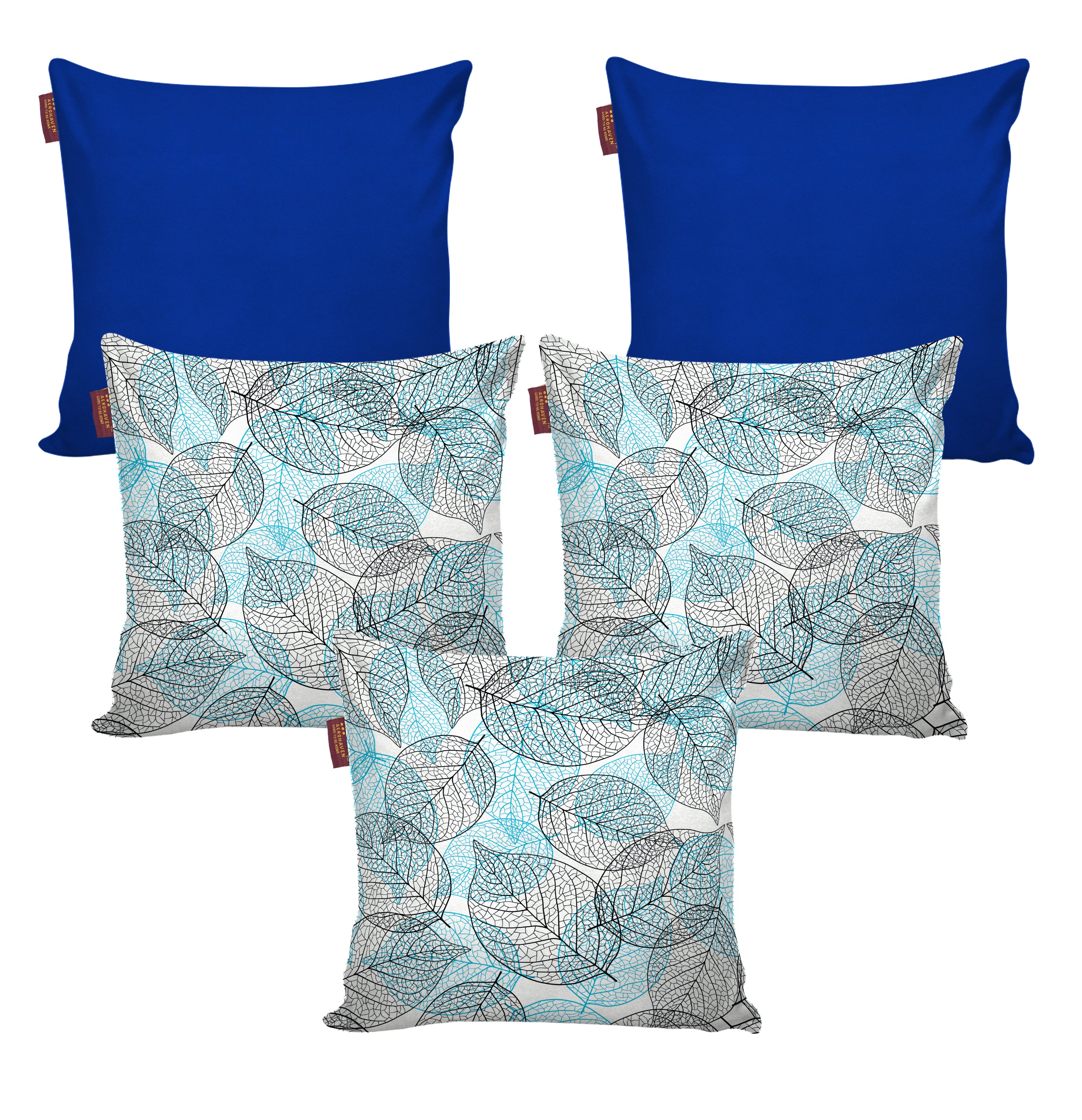 Set of 5 Decorative Hand Made Polyester Velvet Throw/Pillow Cushion Covers