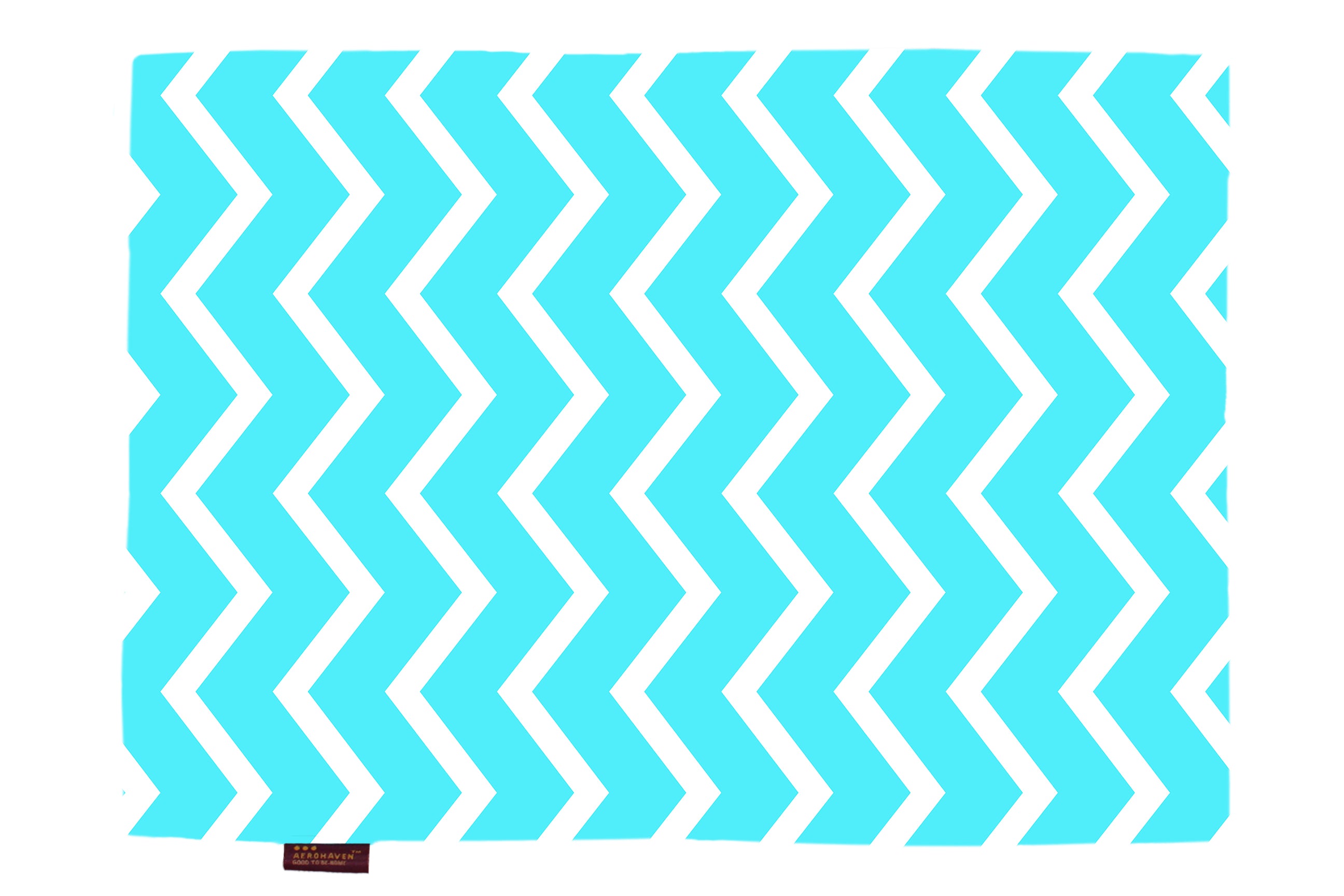 Aqua Geometric HD Printed 4 Pcs Table Place Mat