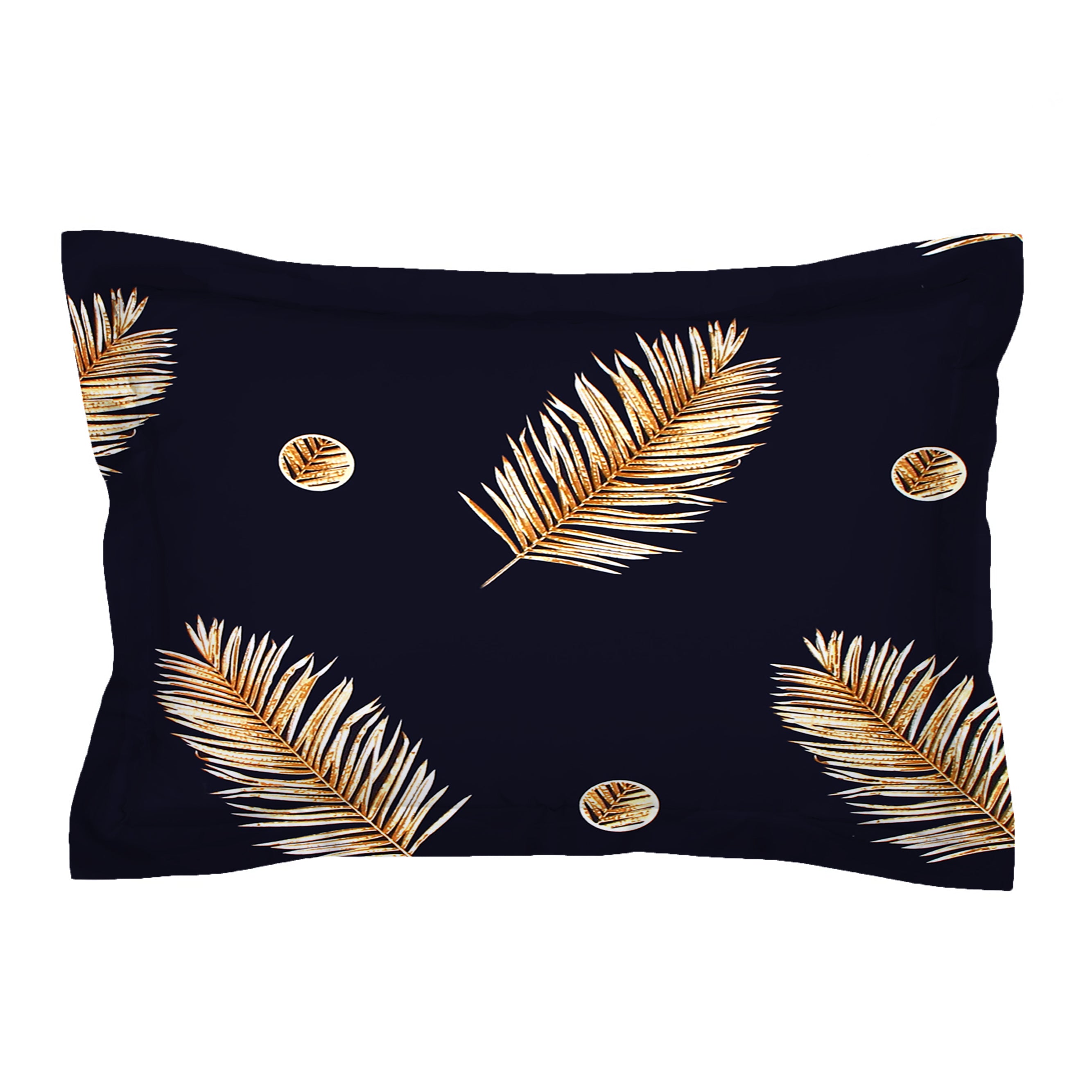 Glace Cotton Abstract Flat Double Bedsheet with 2 Pillow Covers