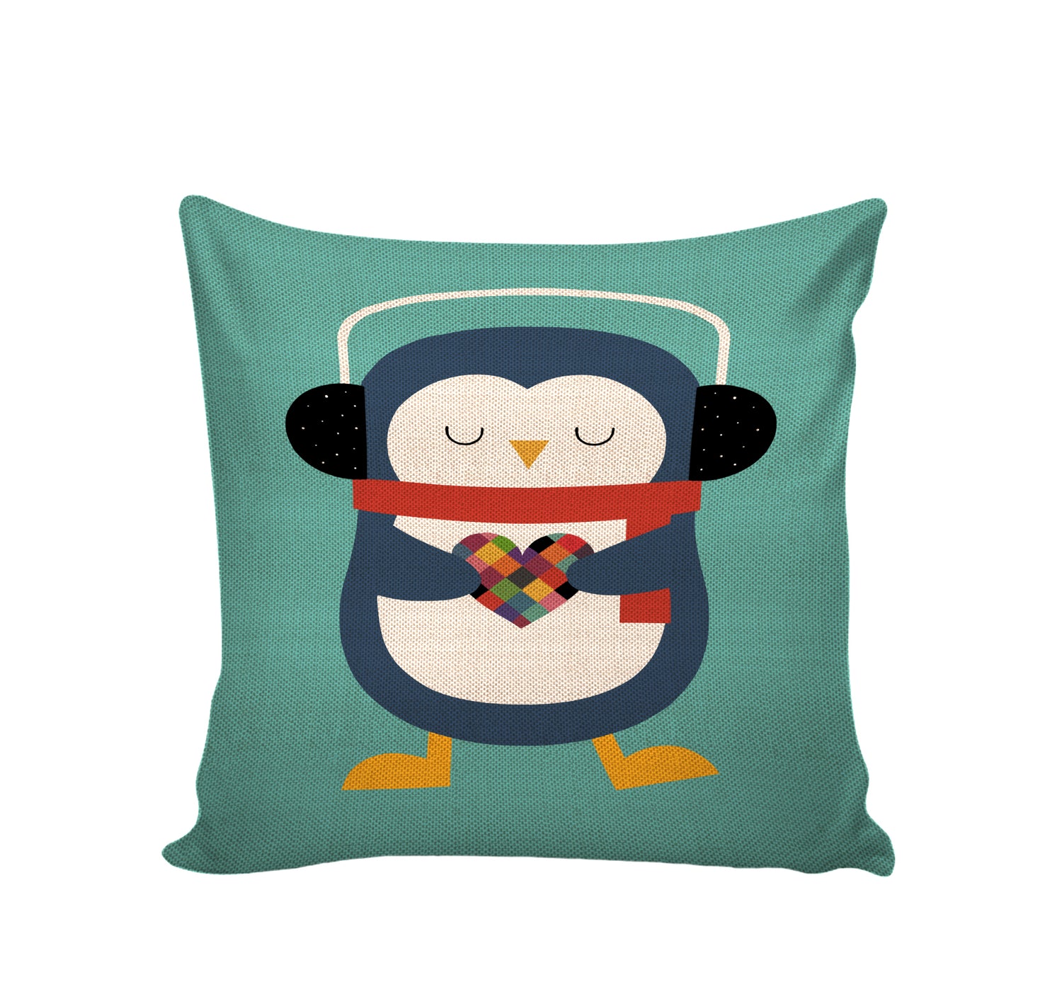 Set of 5 Jute Throw Pillow/Cushion Covers