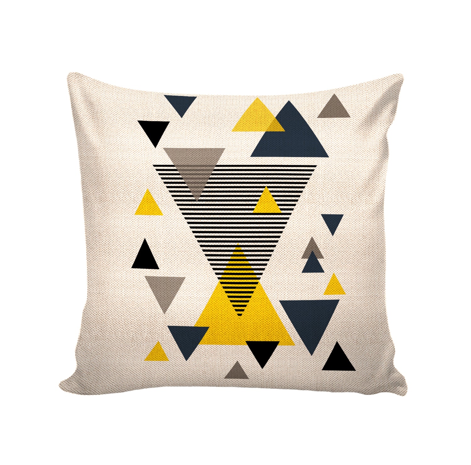 Set of 5 Jute Throw Pillow/Cushion Covers