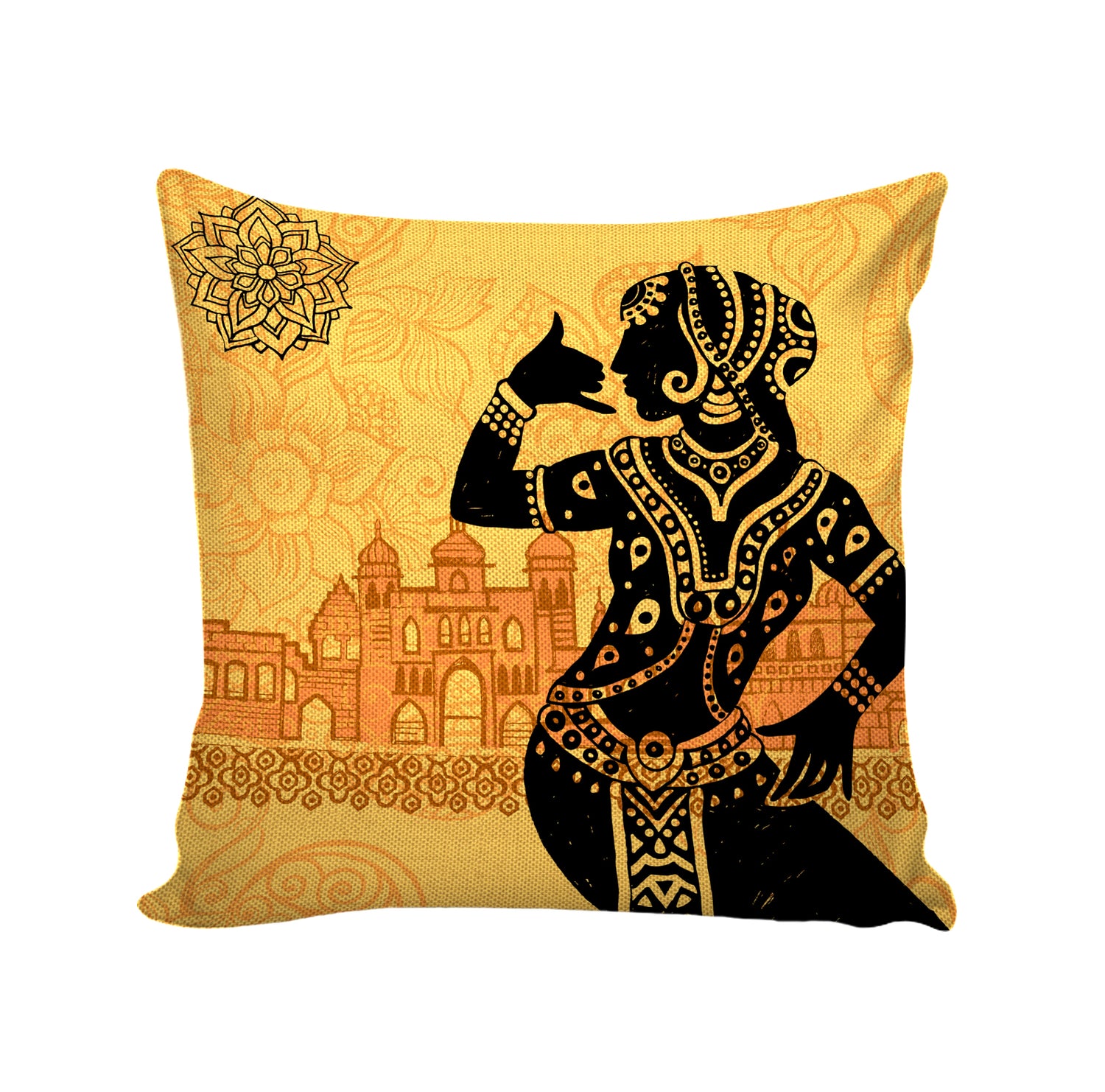 Set of 5 Jute Throw Pillow/Cushion Covers