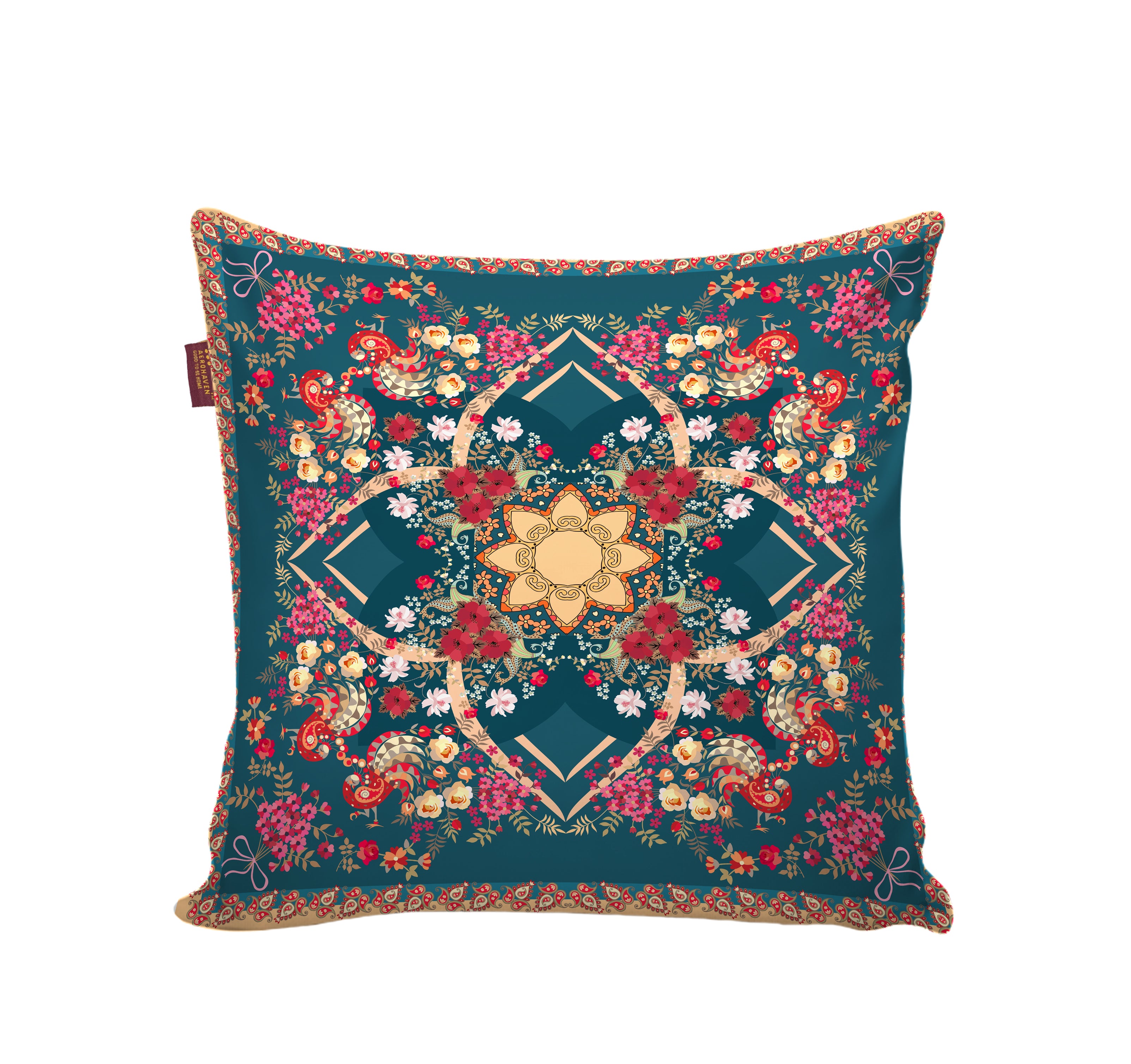 Set of 5 Digital Printed Hand Stitched Throw Pillow/ Cushion Covers