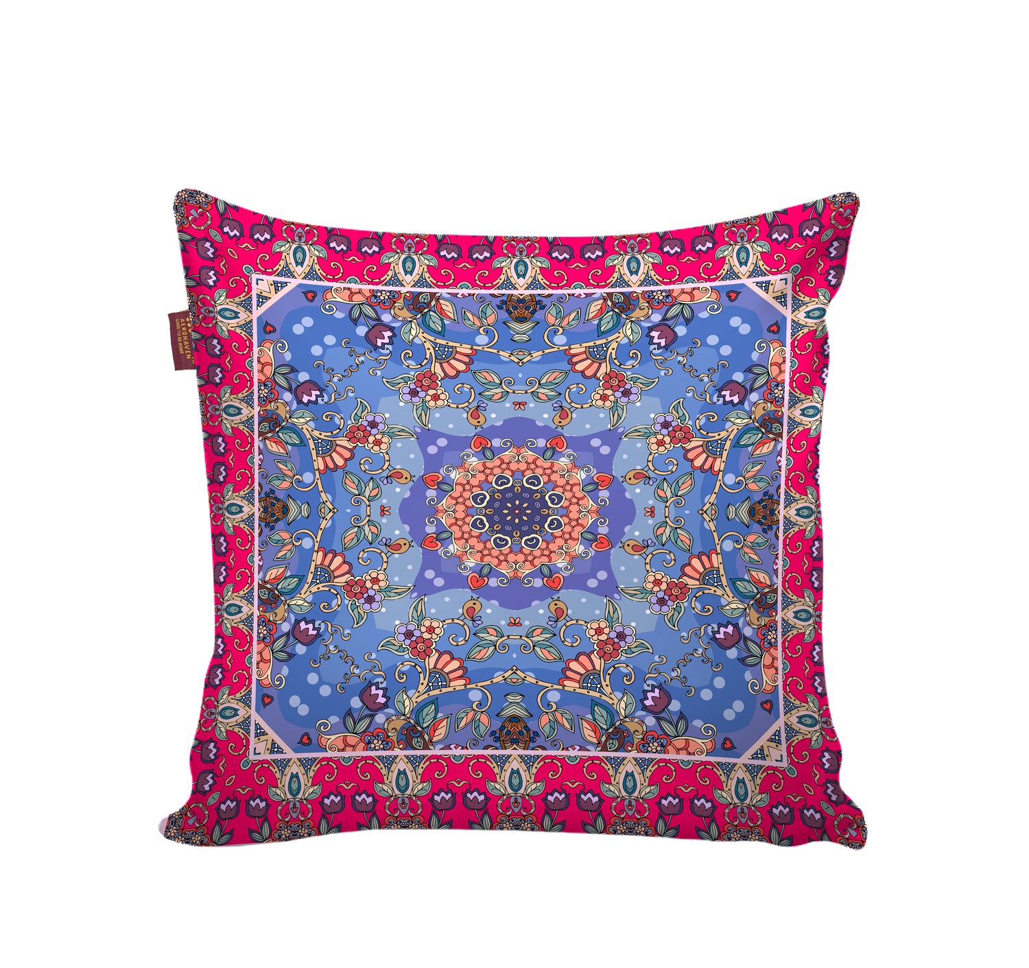 Set of 5 Digital Printed Hand Stitched Throw Pillow/ Cushion Covers