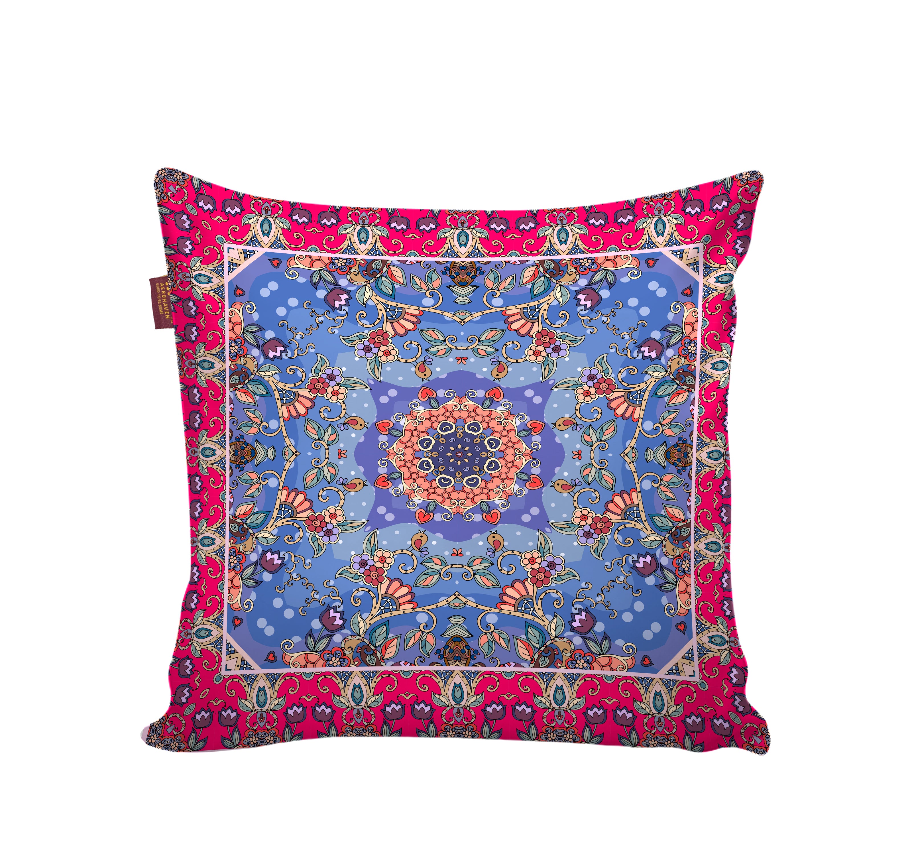 Set of 5 Digital Printed Hand Stitched Throw Pillow/ Cushion Covers