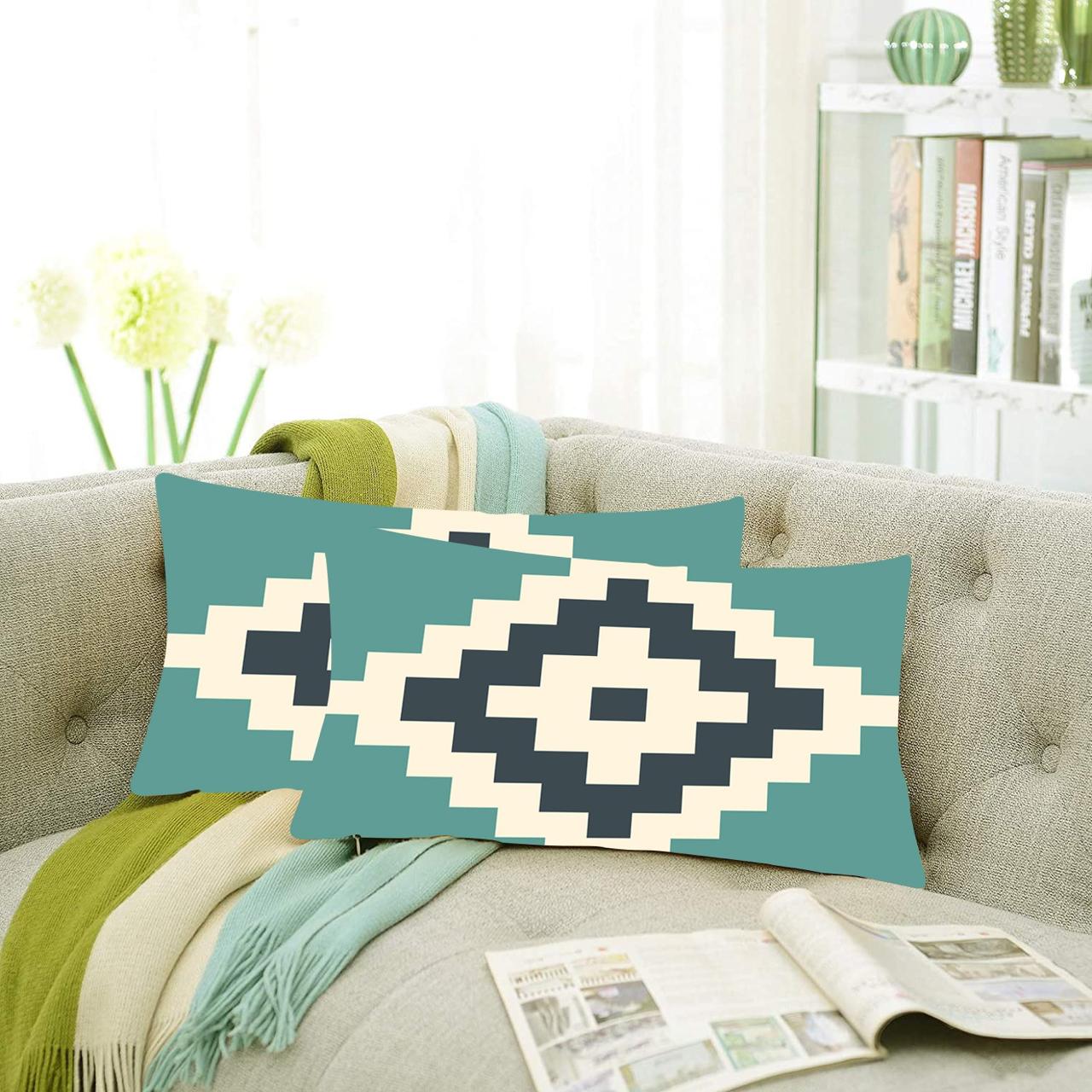 Set of 2 Designer Decorative Throw Pillow/Cushion Covers
