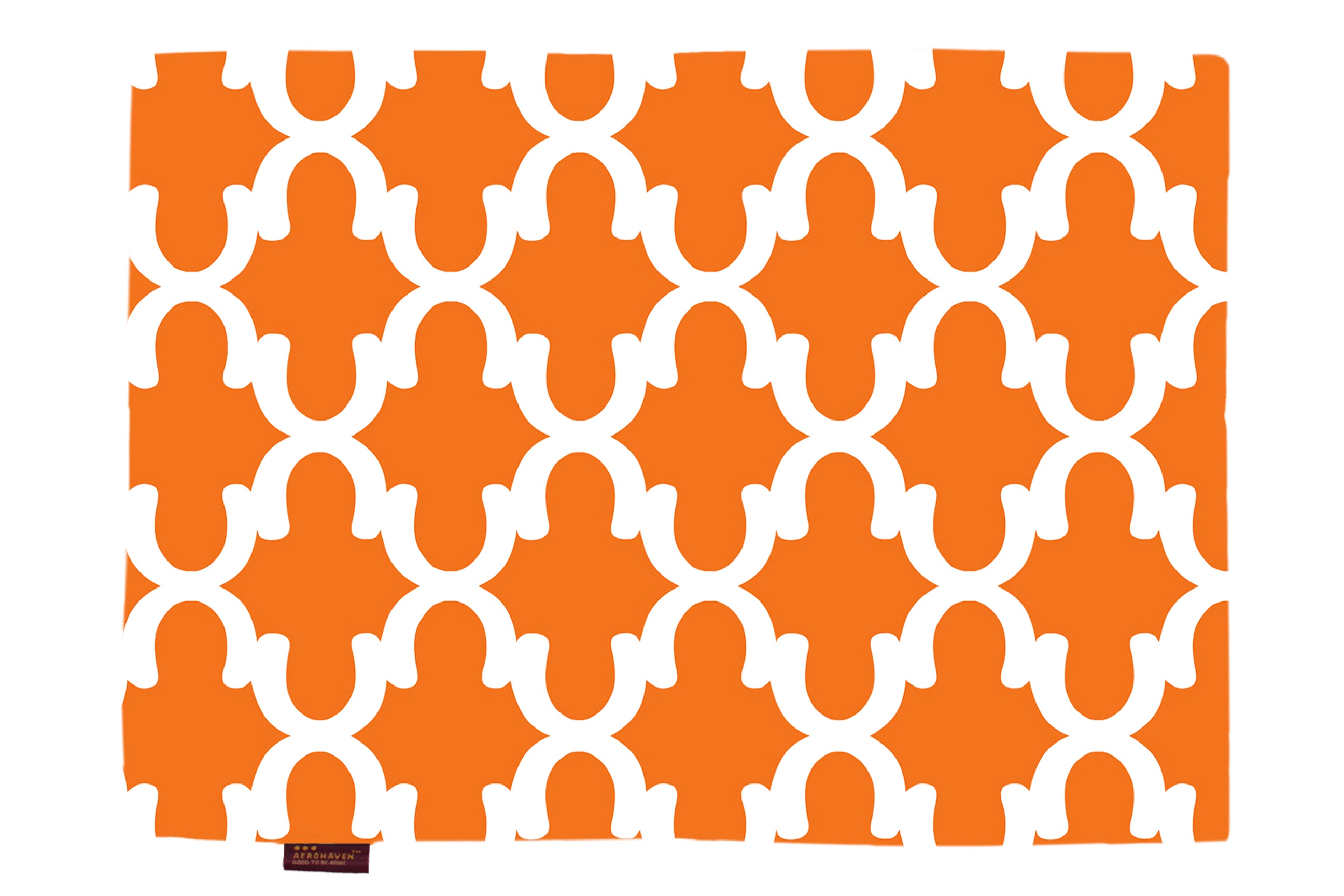 Orange Abstract HD Printed 4 Pcs Table Place Mat