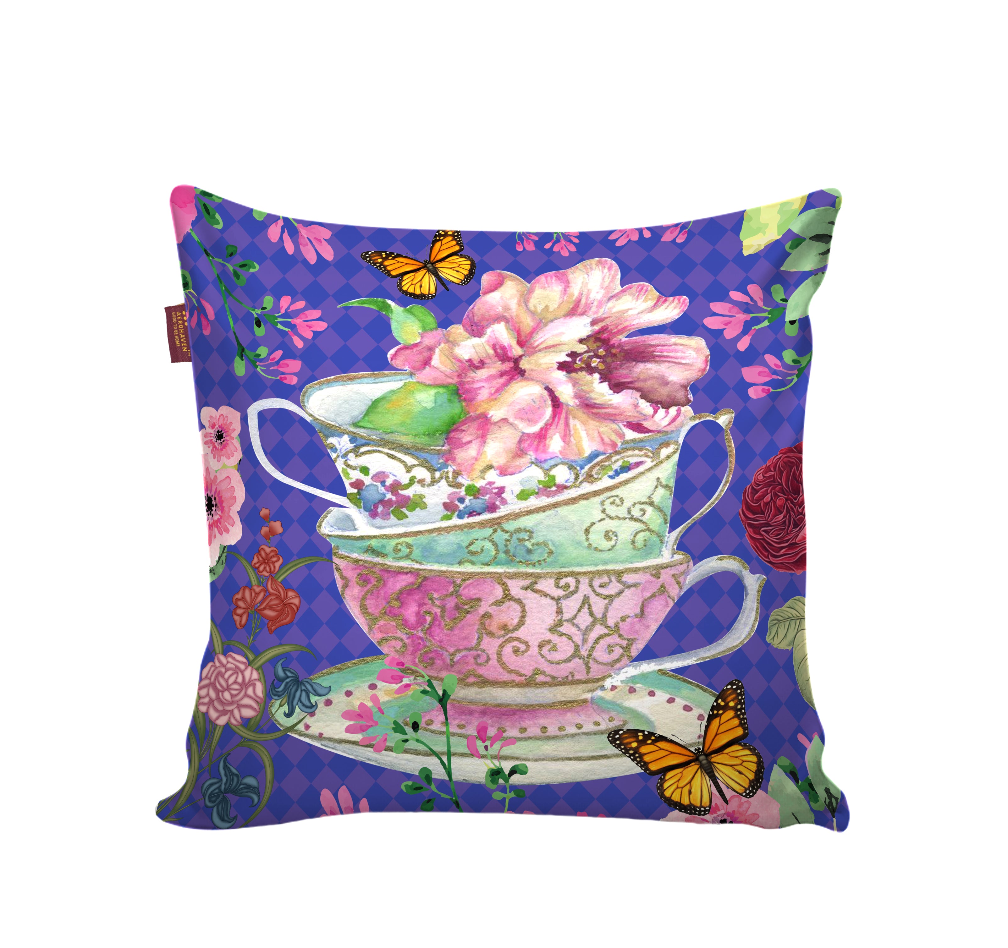 Set of 5 Digital Printed Hand Stitched Throw Pillow/ Cushion Covers