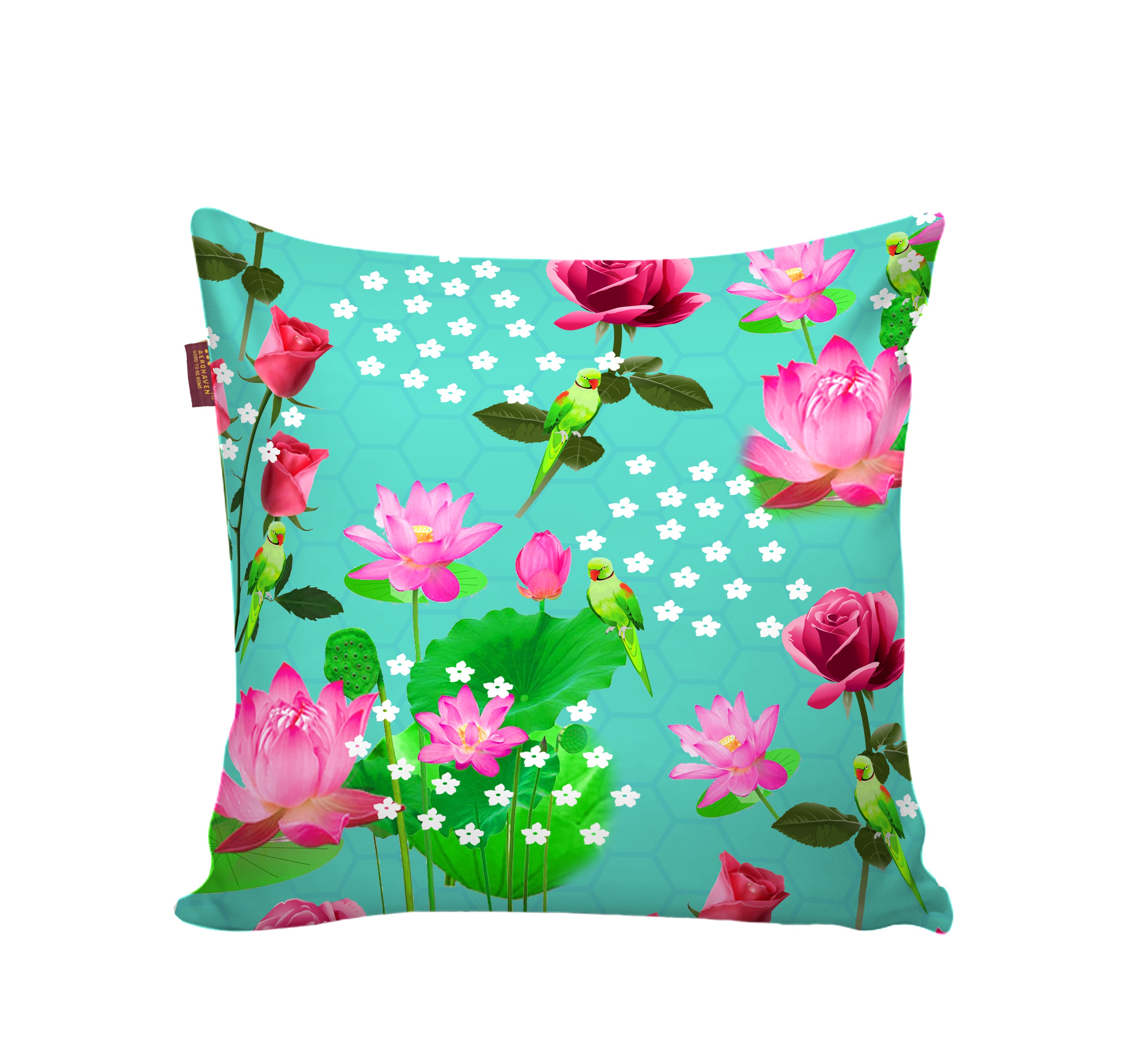 Set of 5 Digital Printed Hand Stitched Throw Pillow/ Cushion Covers