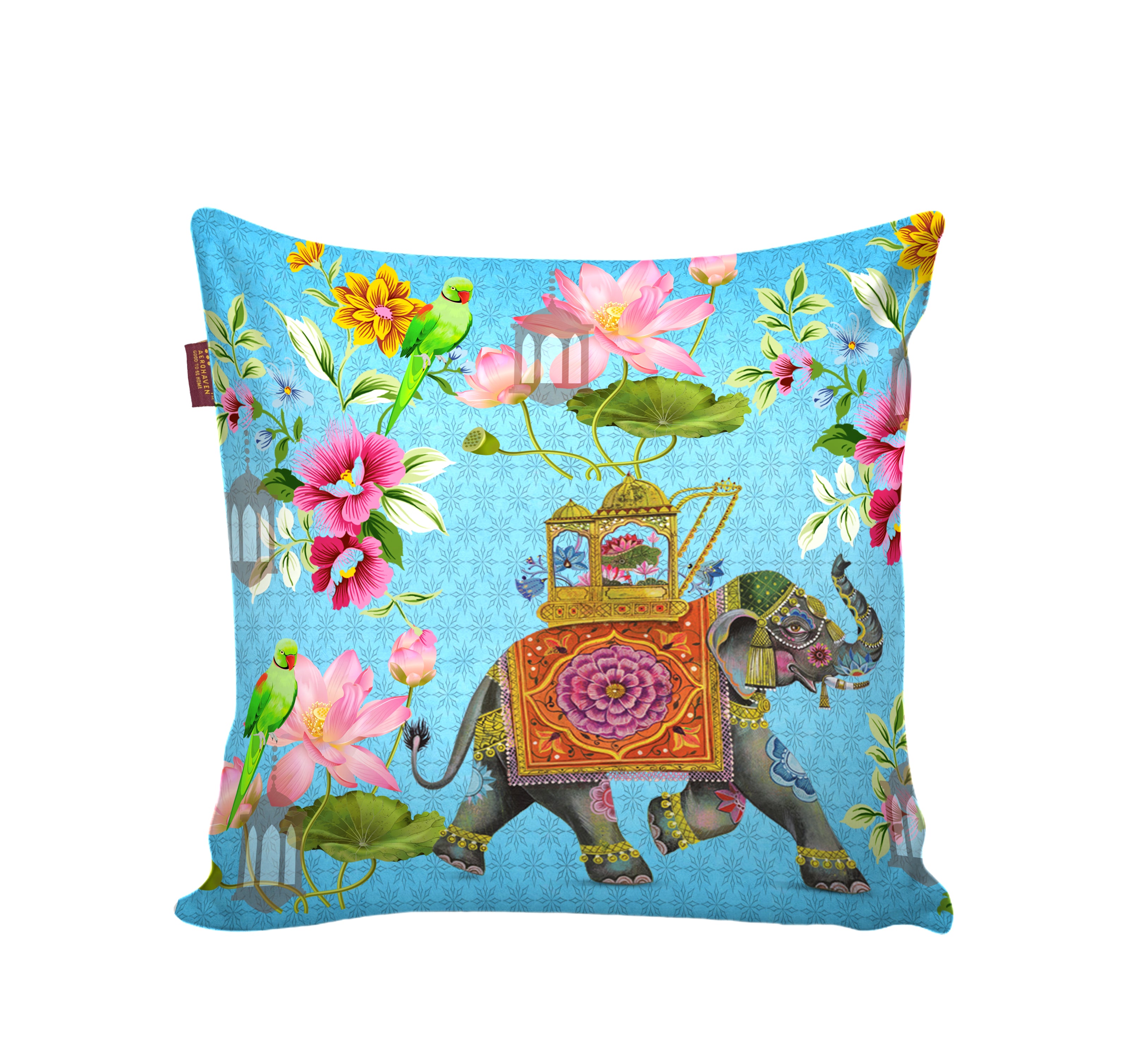 Set of 5 Digital Printed Hand Stitched Throw Pillow/ Cushion Covers