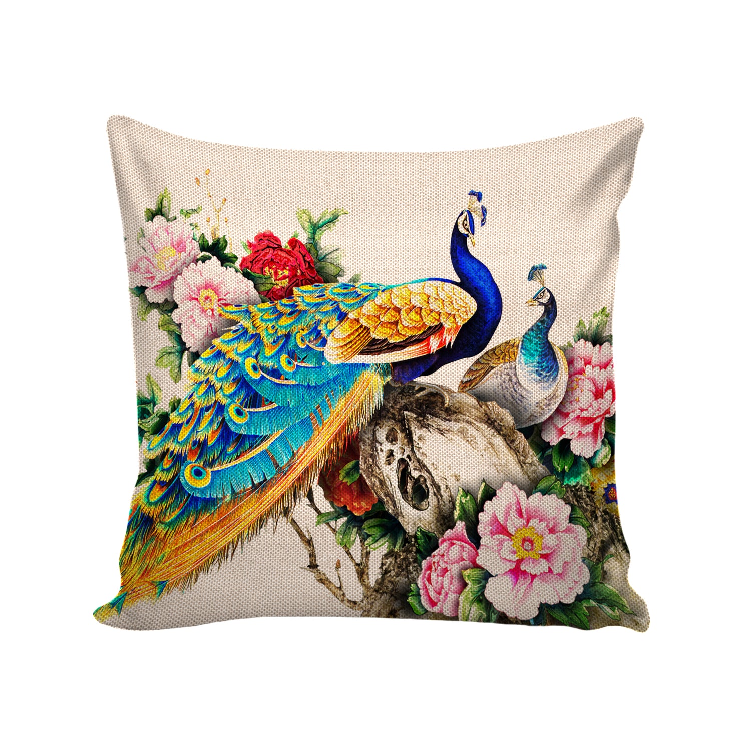 Set of 5 Jute Throw Pillow/Cushion Covers