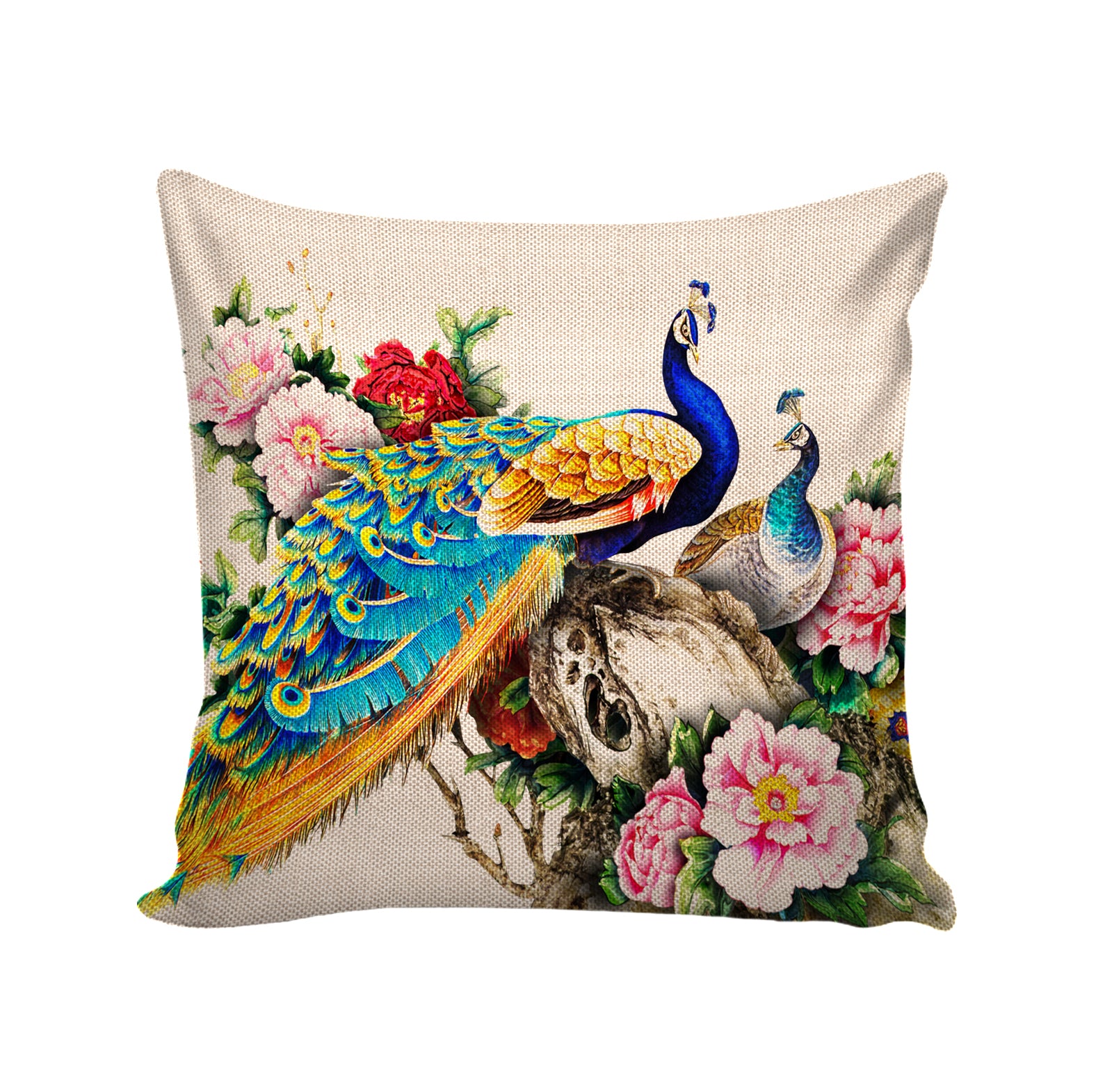 Set of 5 Jute Throw Pillow/Cushion Covers
