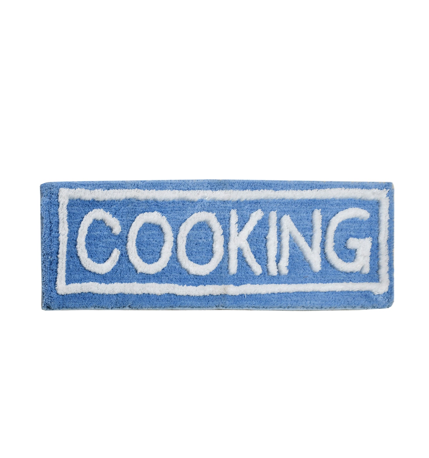 Soft Microfiber Kitchen Designer Anti Slip Runner, Aqua