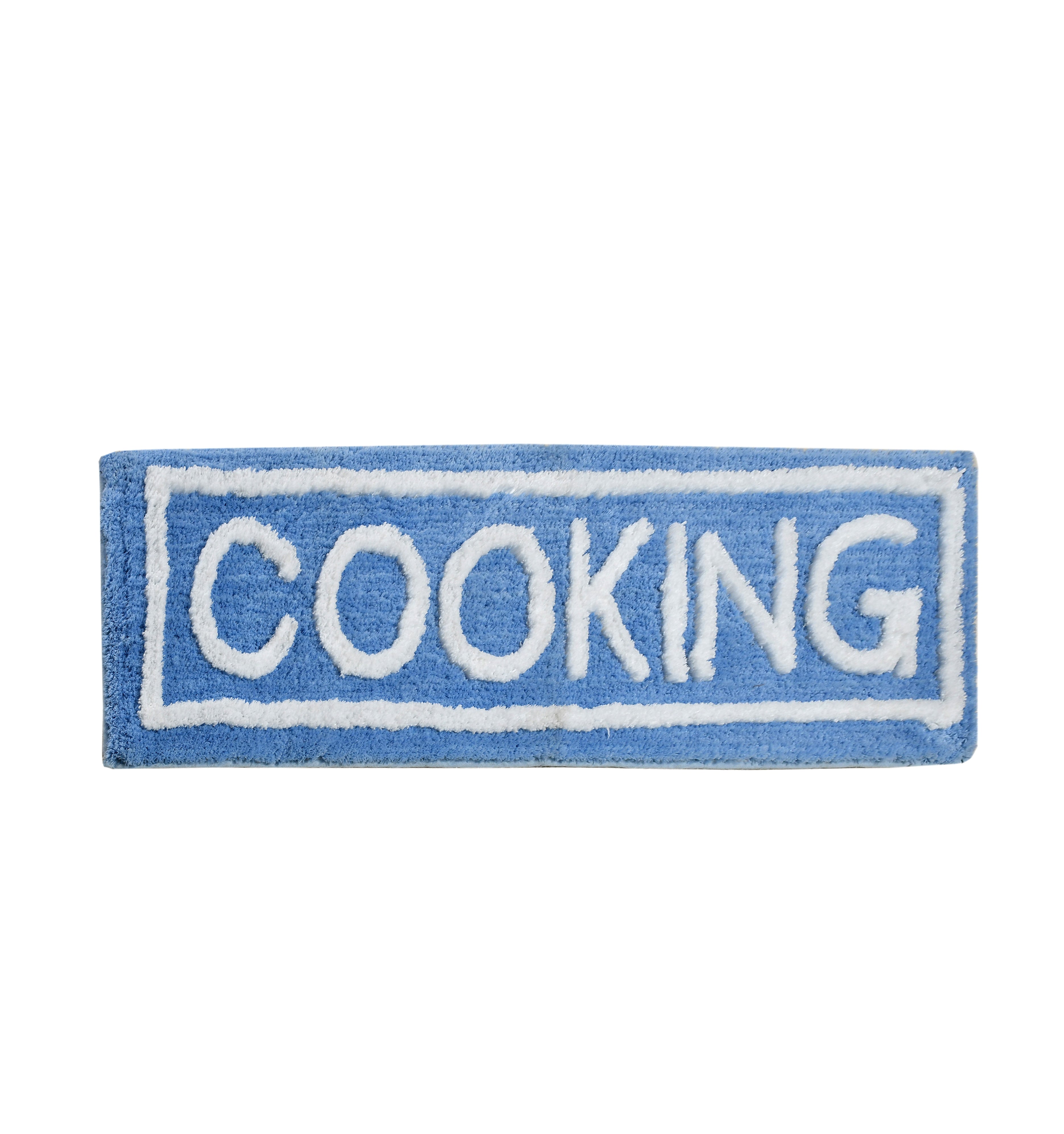 Soft Microfiber Kitchen Designer Anti Slip Runner, Aqua