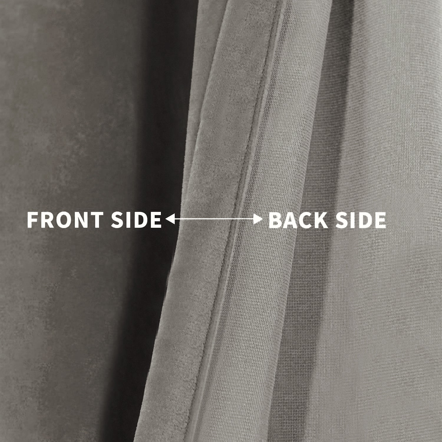 Set of 2 Room Darkening Solid Velvet Grommet Curtains