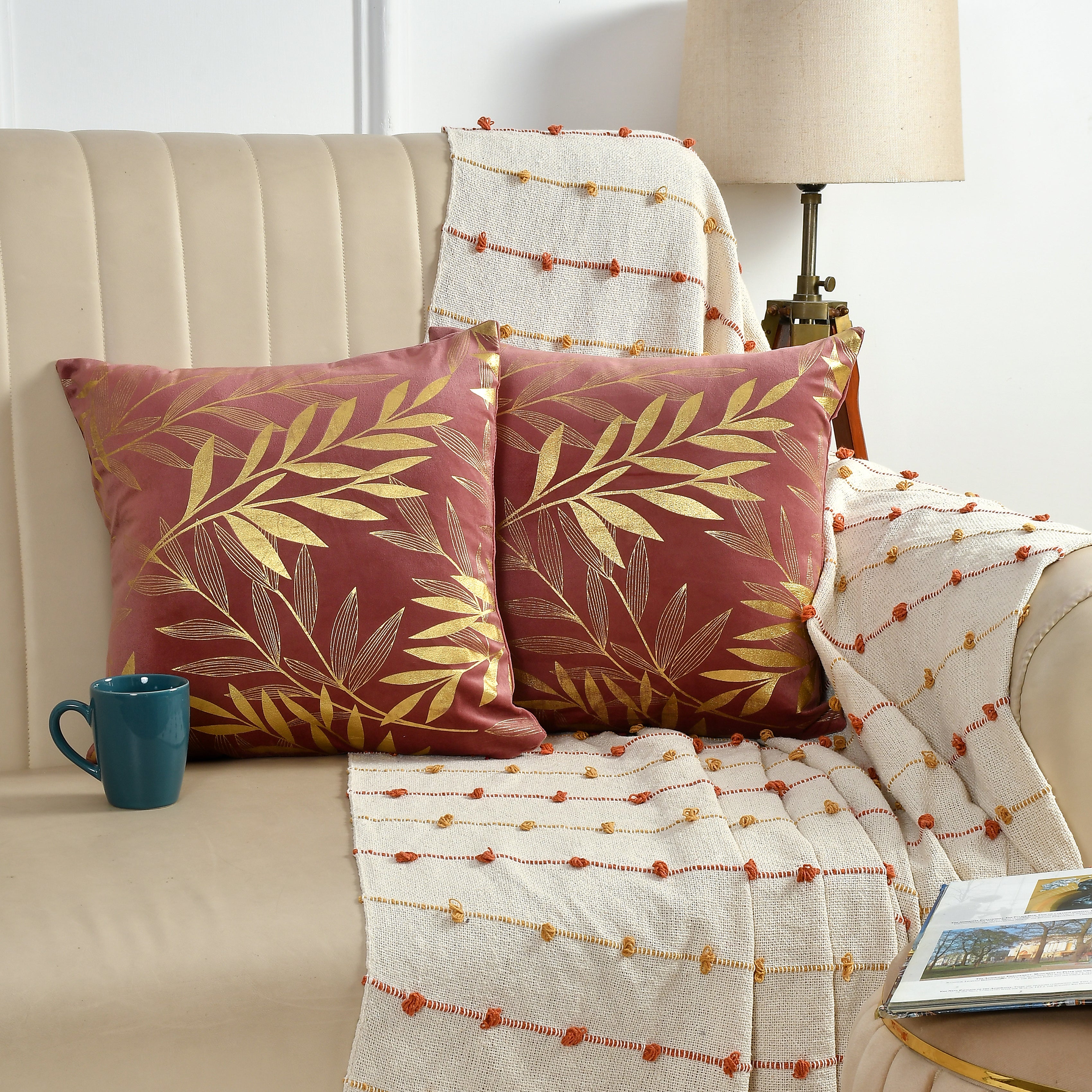 Premium Velvet Set of 2 Decorative Throw Pillow/Cushion Covers