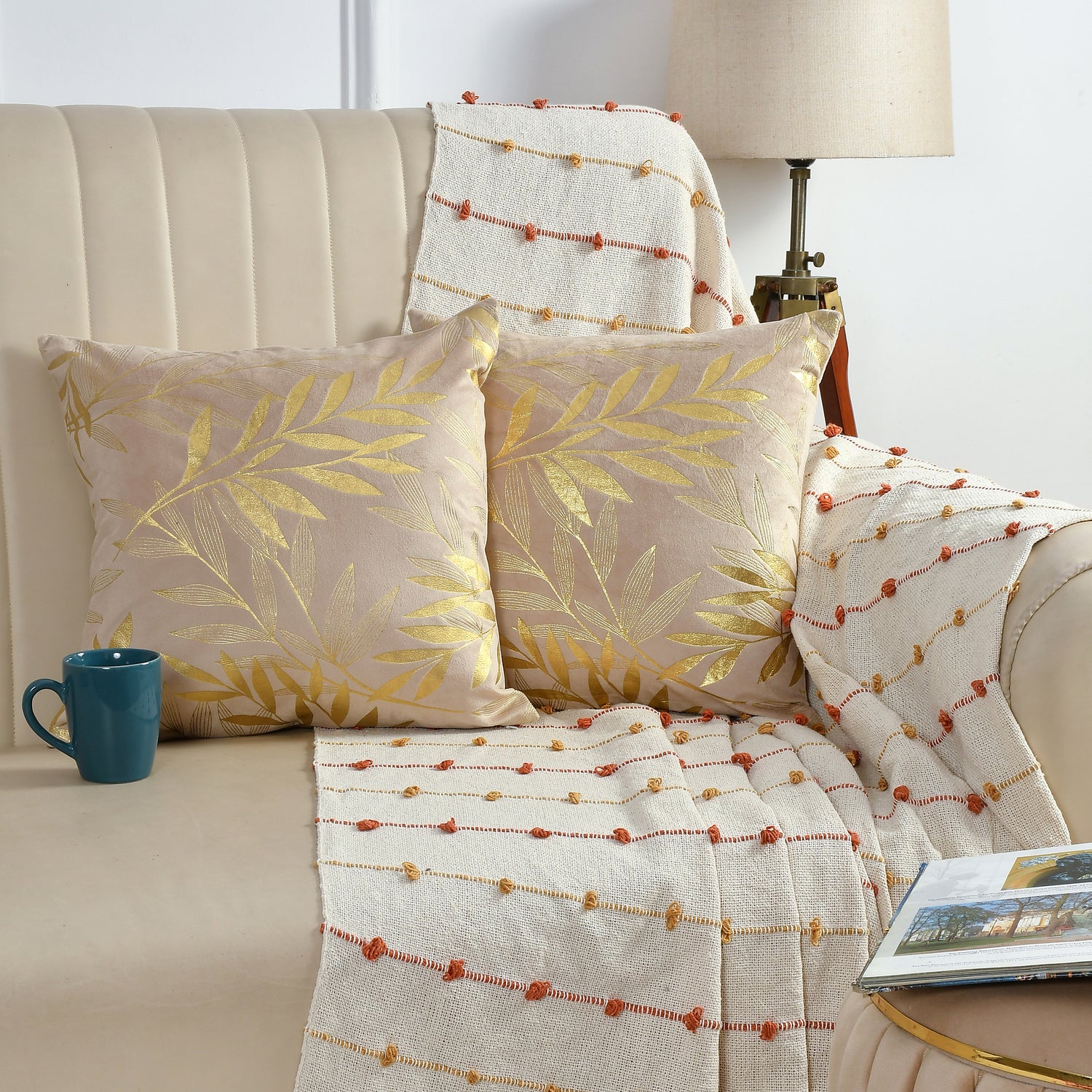 Premium Velvet Set of 2 Decorative Throw Pillow/Cushion Covers