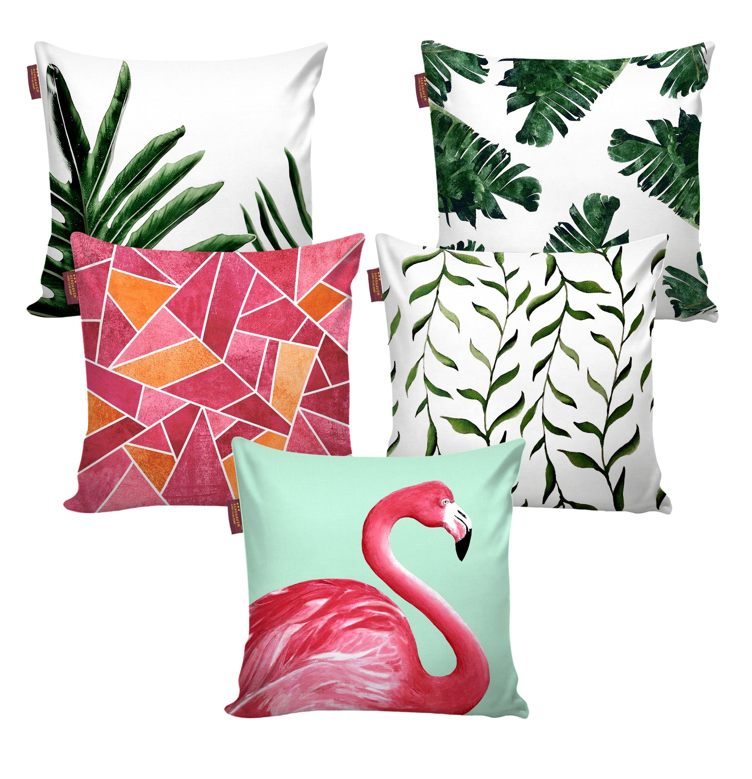Set of 5 Nature Digital Printed Throw Pillow/Cushion Covers