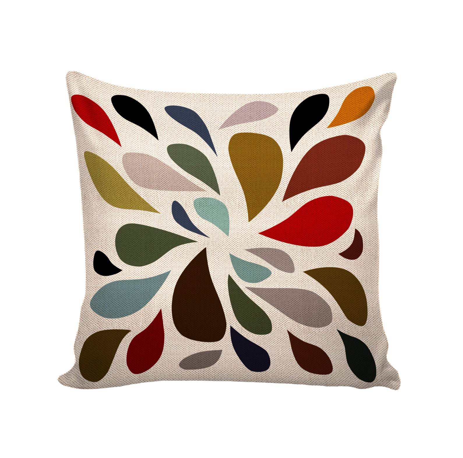 Set of 5 Jute Throw Pillow/Cushion Covers