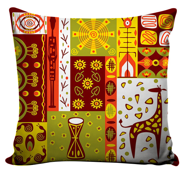 Set of 5 Jute Throw Pillow/Cushion Covers – Multi