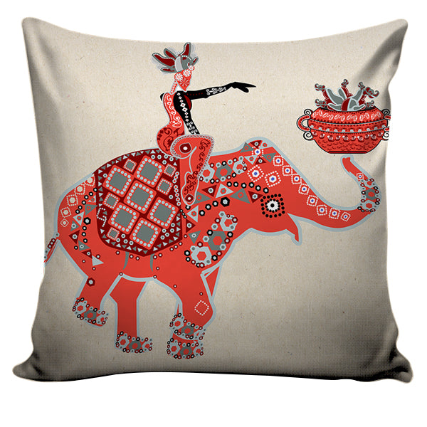 Set of 5 Jute Throw Pillow/Cushion Covers – Multi