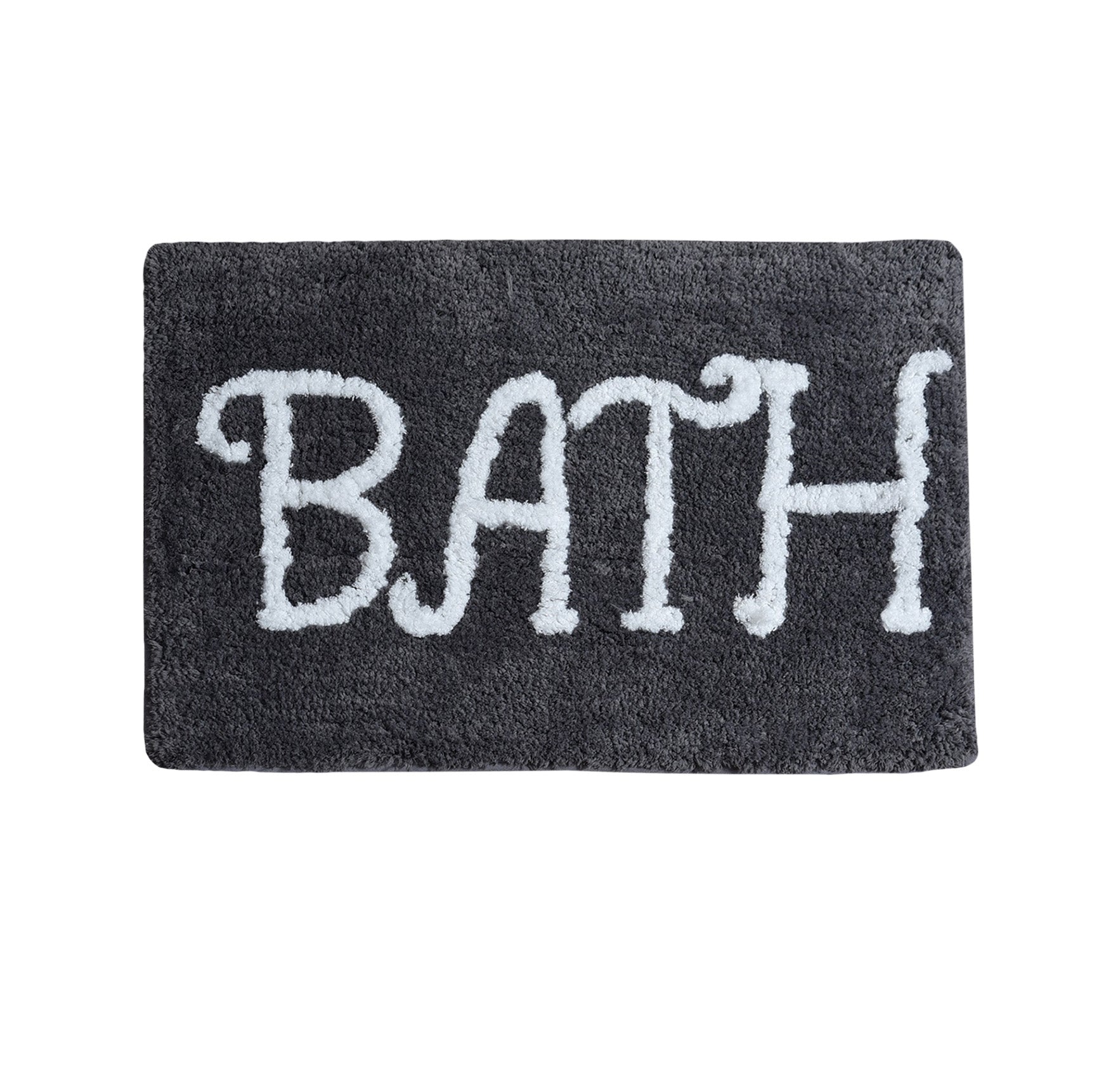 Premium Microfiber Modern Anti Slip Bathmat, Grey