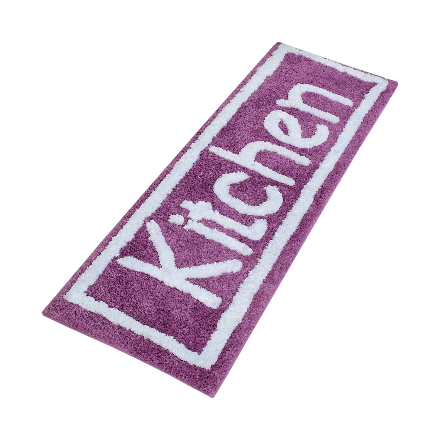 Soft Microfiber Kitchen Designer Anti Slip Runner, Wine