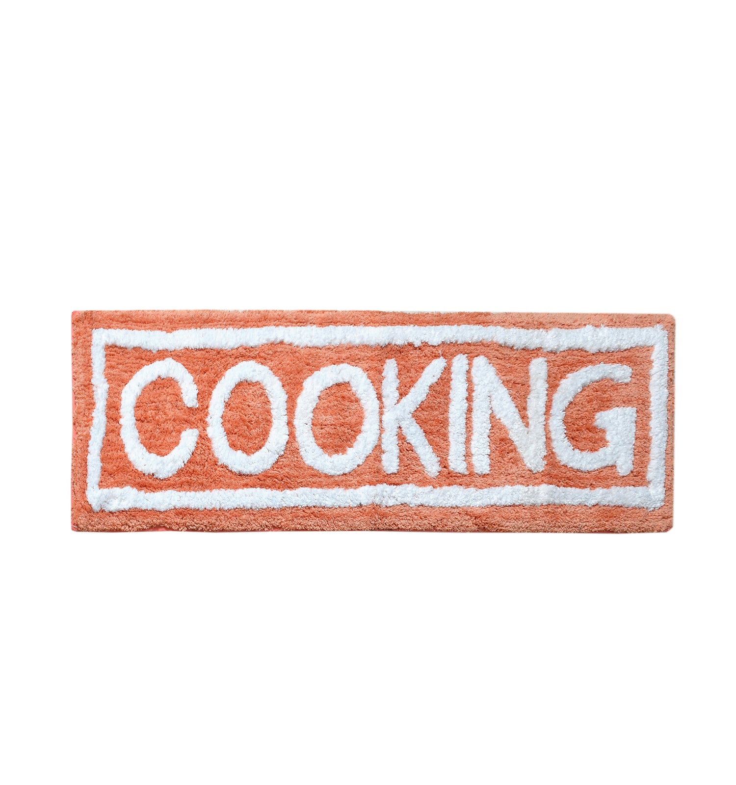 Soft Microfiber Kitchen Designer Anti Slip Runner, Peach