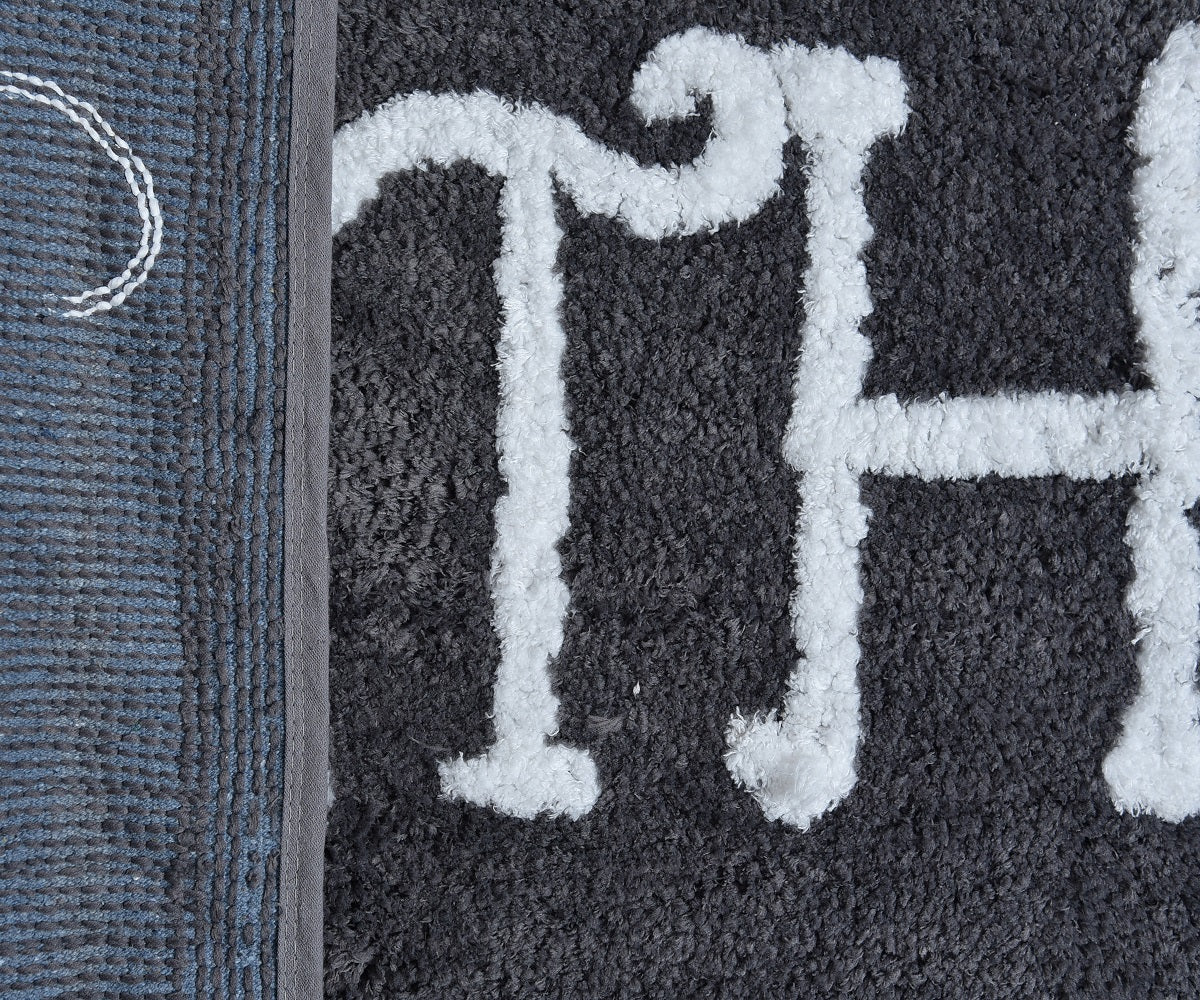 Premium Microfiber Modern Anti Slip Bathmat, Grey