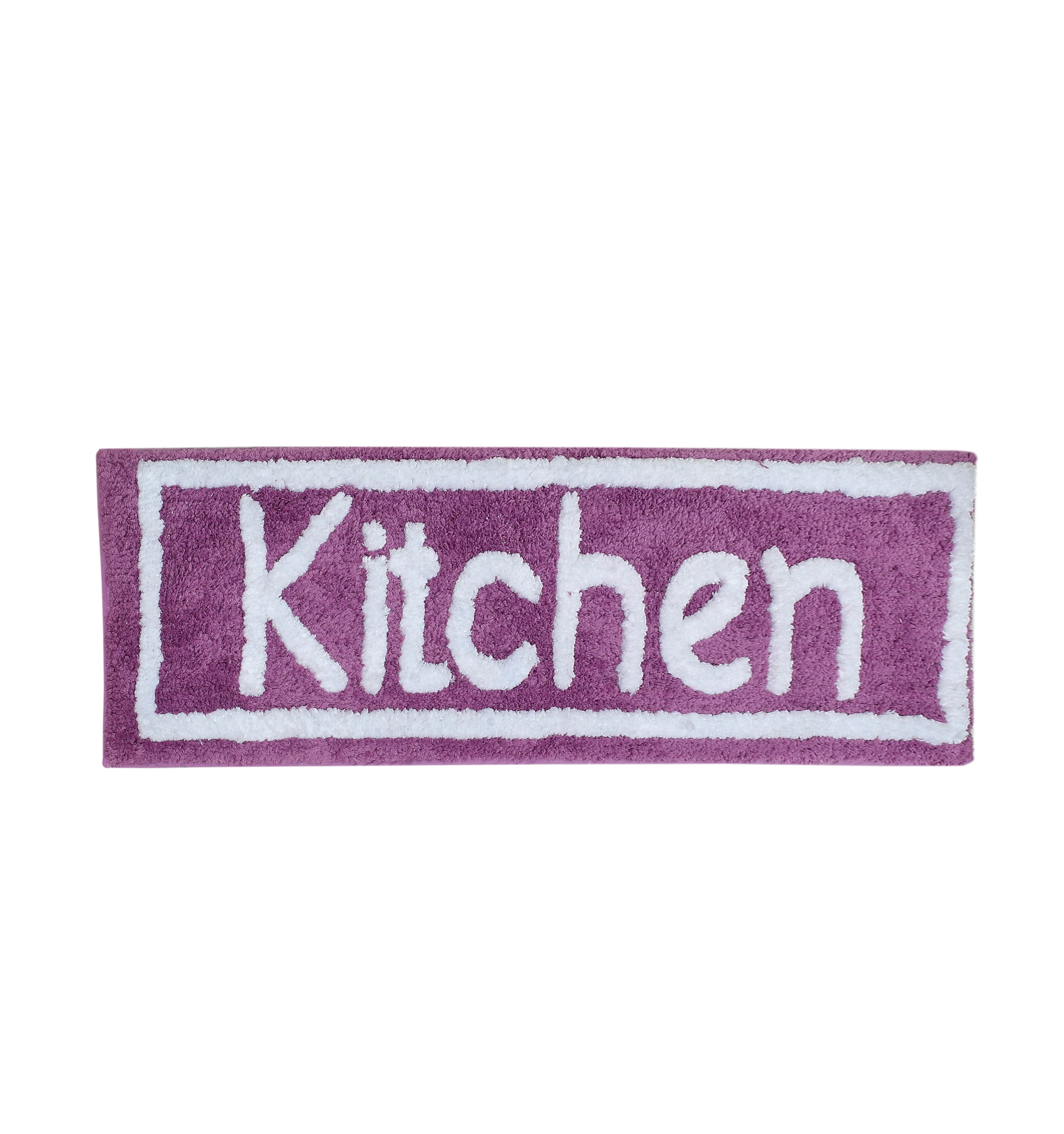 Soft Microfiber Kitchen Designer Anti Slip Runner, Wine
