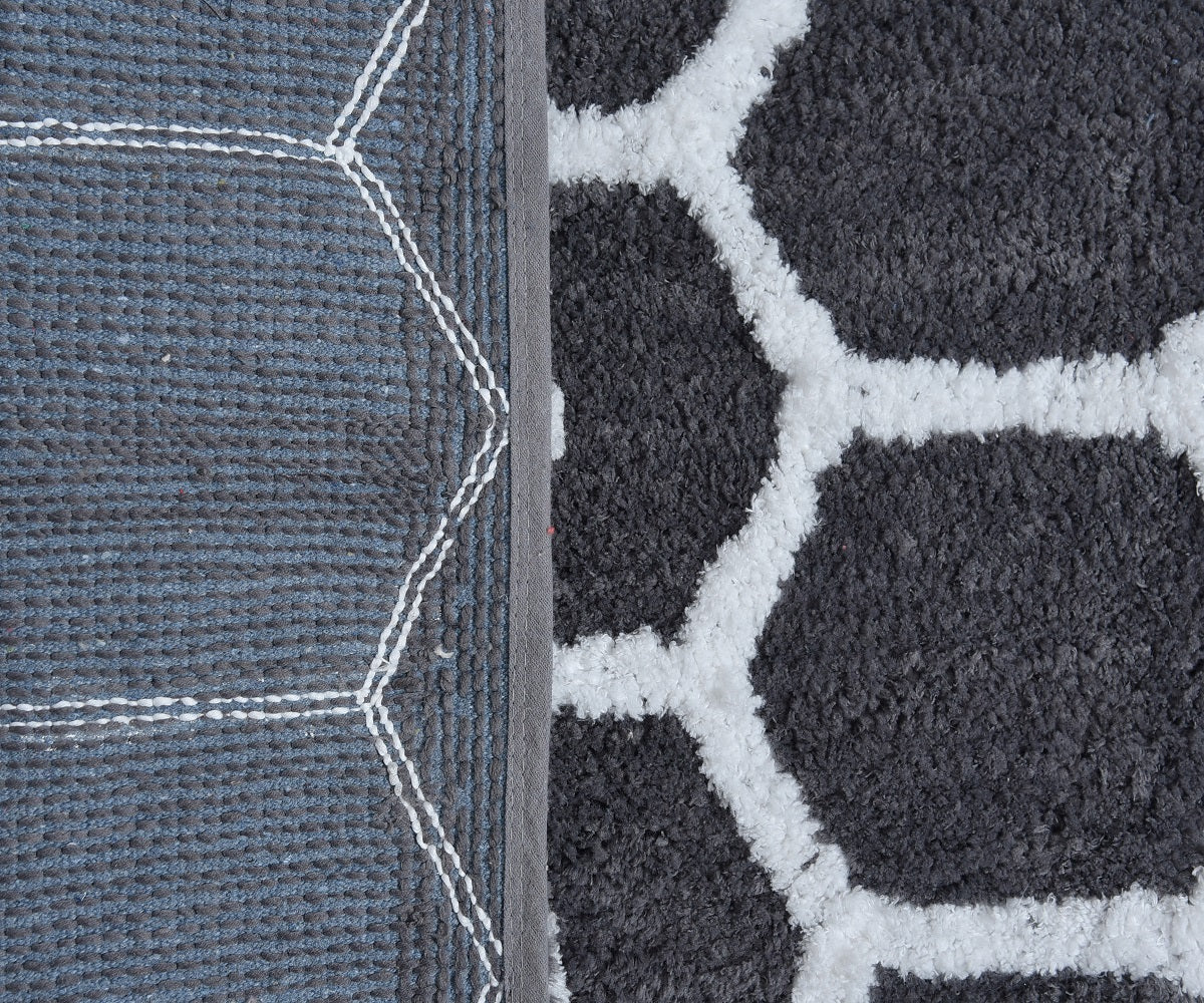 Glorious Super Soft Microfiber Anti Slip Bathmat, Grey