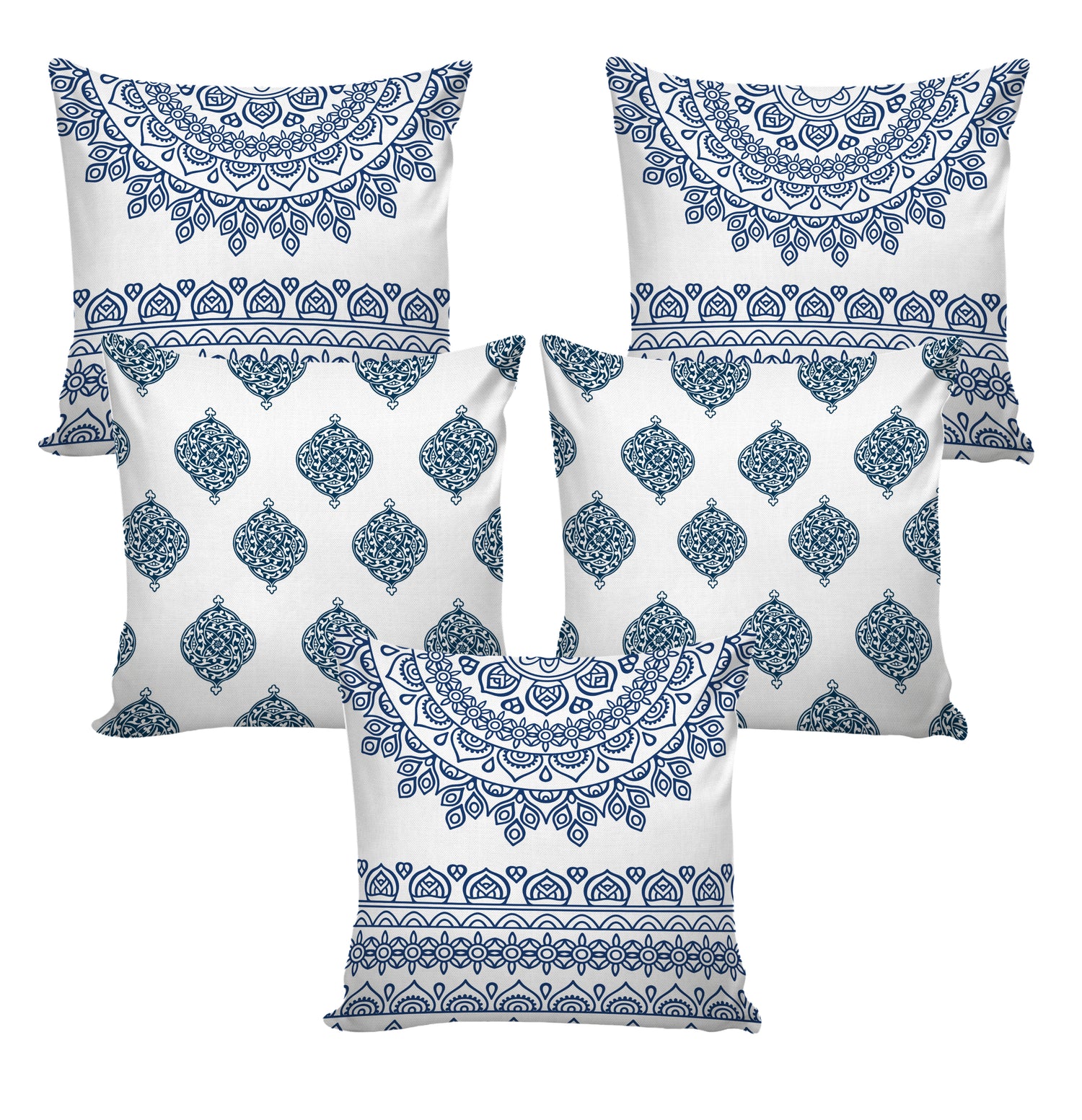 Set of 5 Designer Decorative Throw Pillow/Cushion Covers
