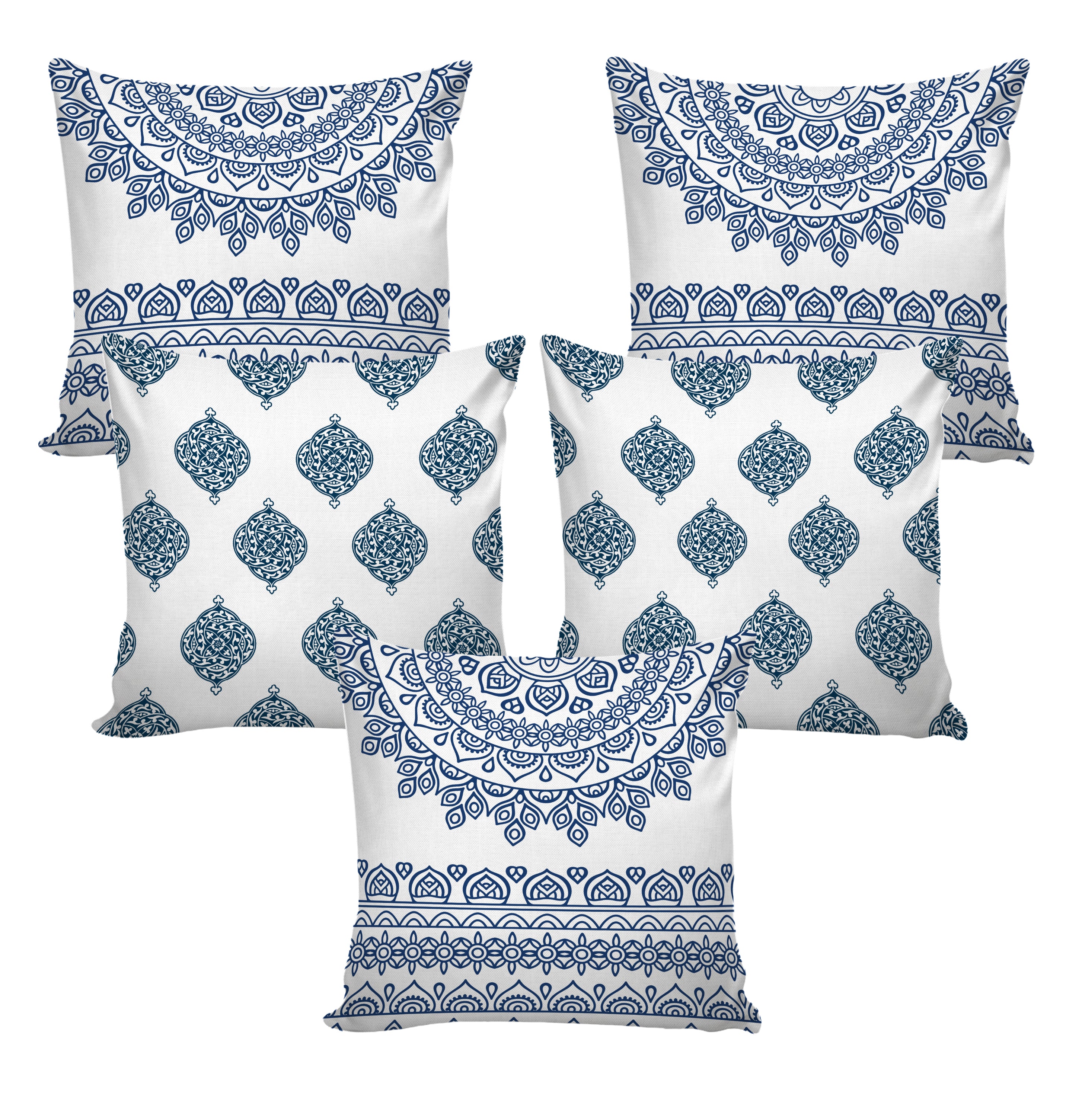 Set of 5 Designer Decorative Throw Pillow/Cushion Covers