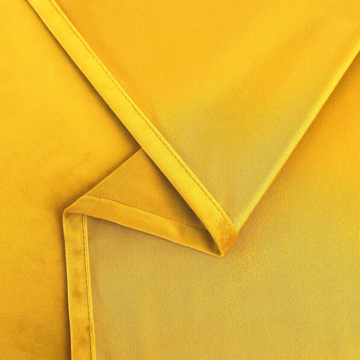 Set of 2 Room Darkening Solid Velvet Grommet Curtains