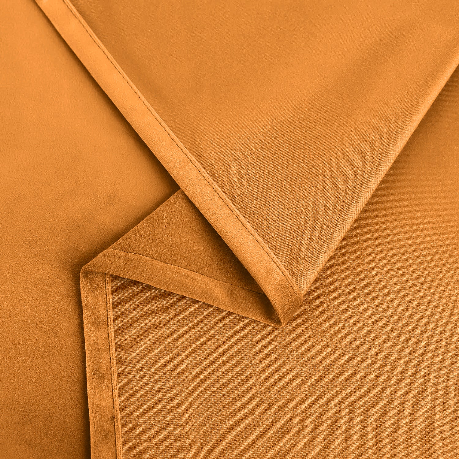 Set of 2 Room Darkening Solid Velvet Grommet Curtains