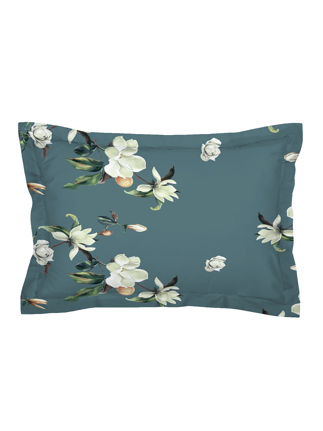 Glace Cotton Abstract Flat Double Bedsheet with 2 Pillow Covers