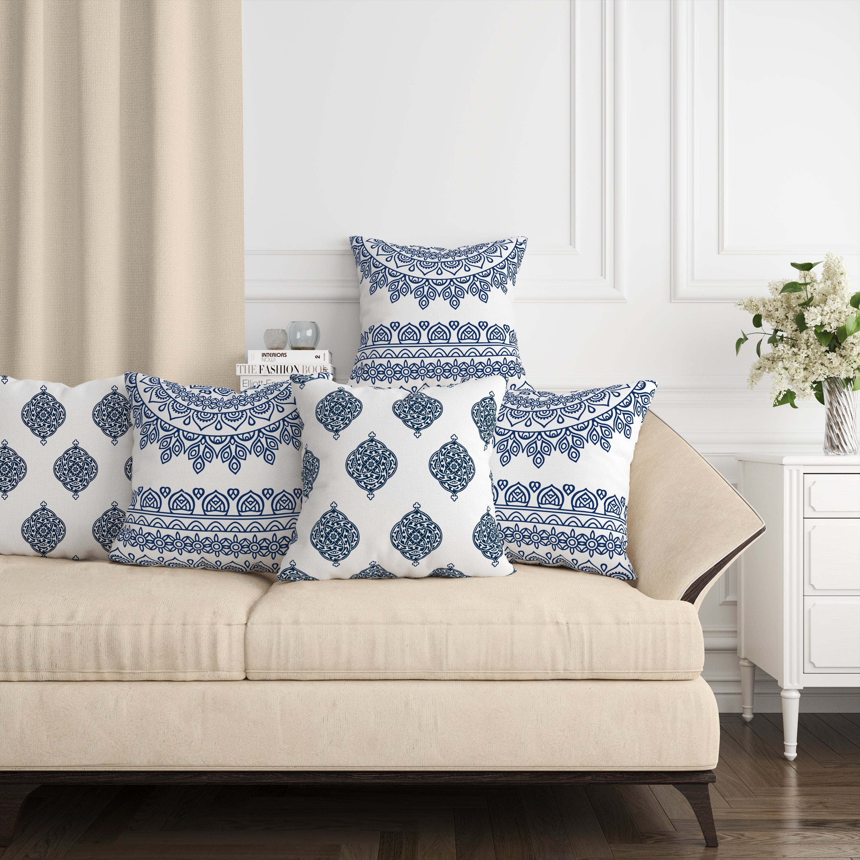 Set of 5 Designer Decorative Throw Pillow/Cushion Covers