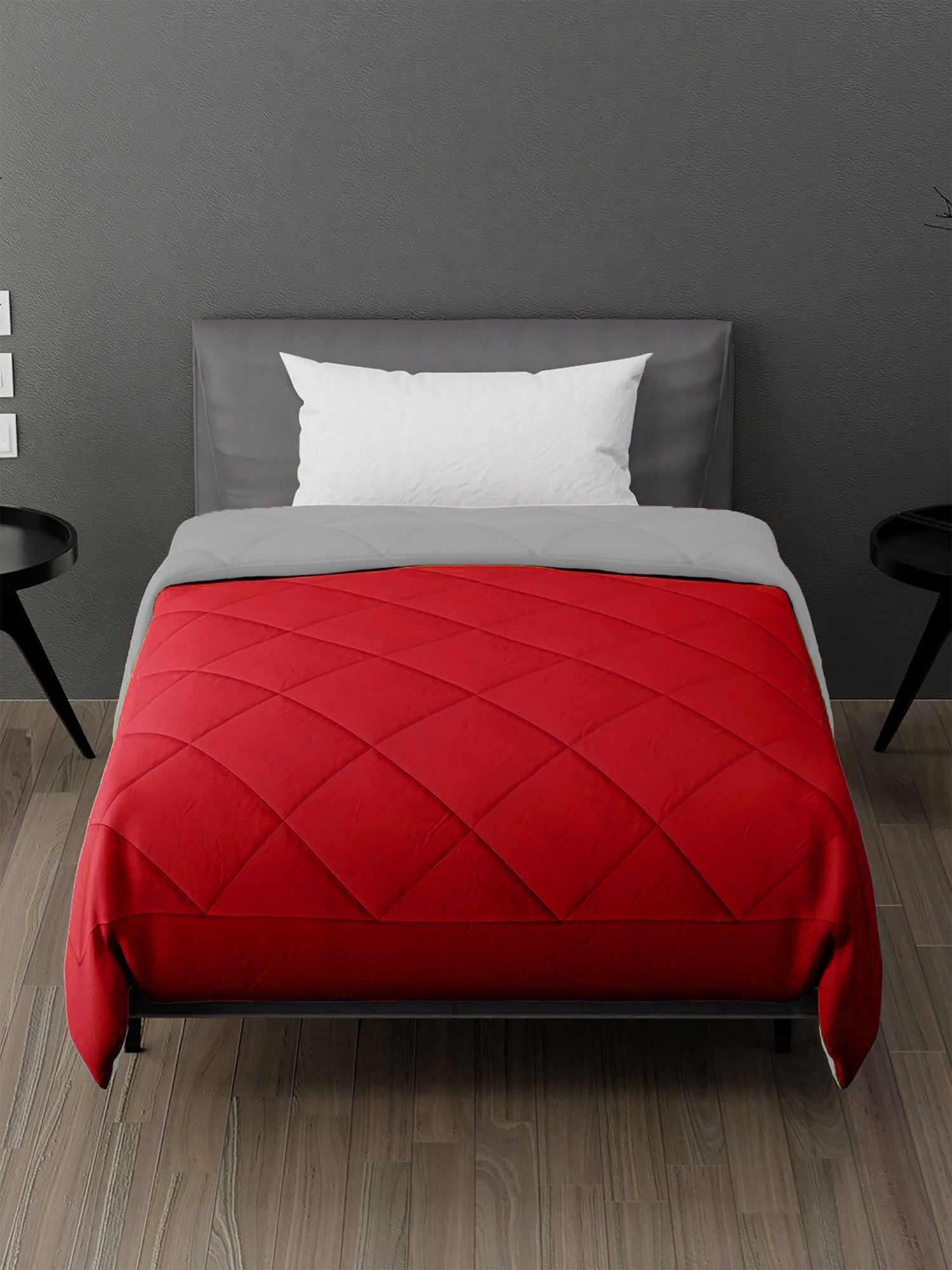 AEROHAVEN 220 GSM Microfiber All-Weather Solid Colour Bed Reversible Comforter AC Quilt Blanket