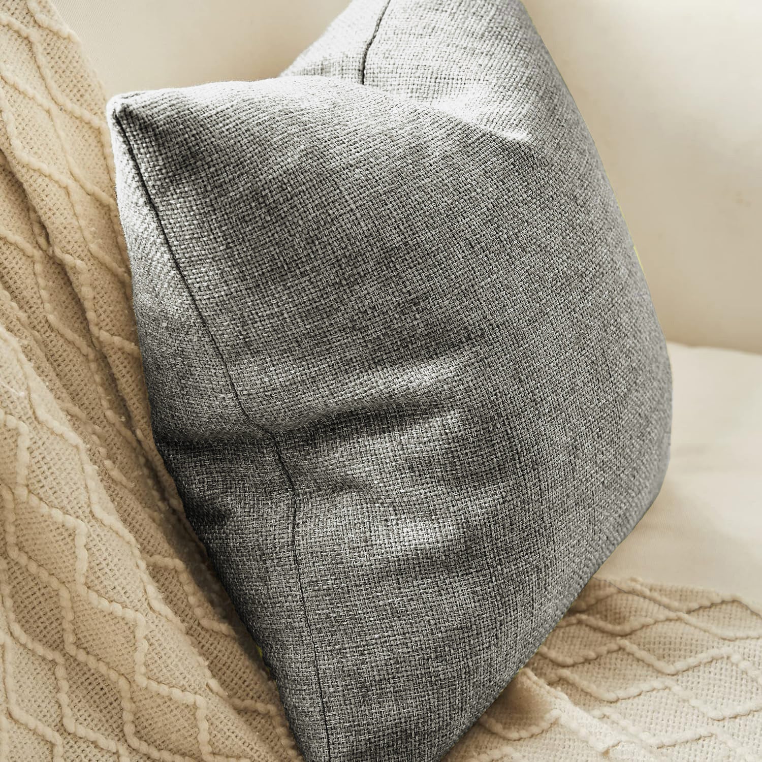Premium Jute  Set of 2 Decorative Throw Pillow/Cushion Covers
